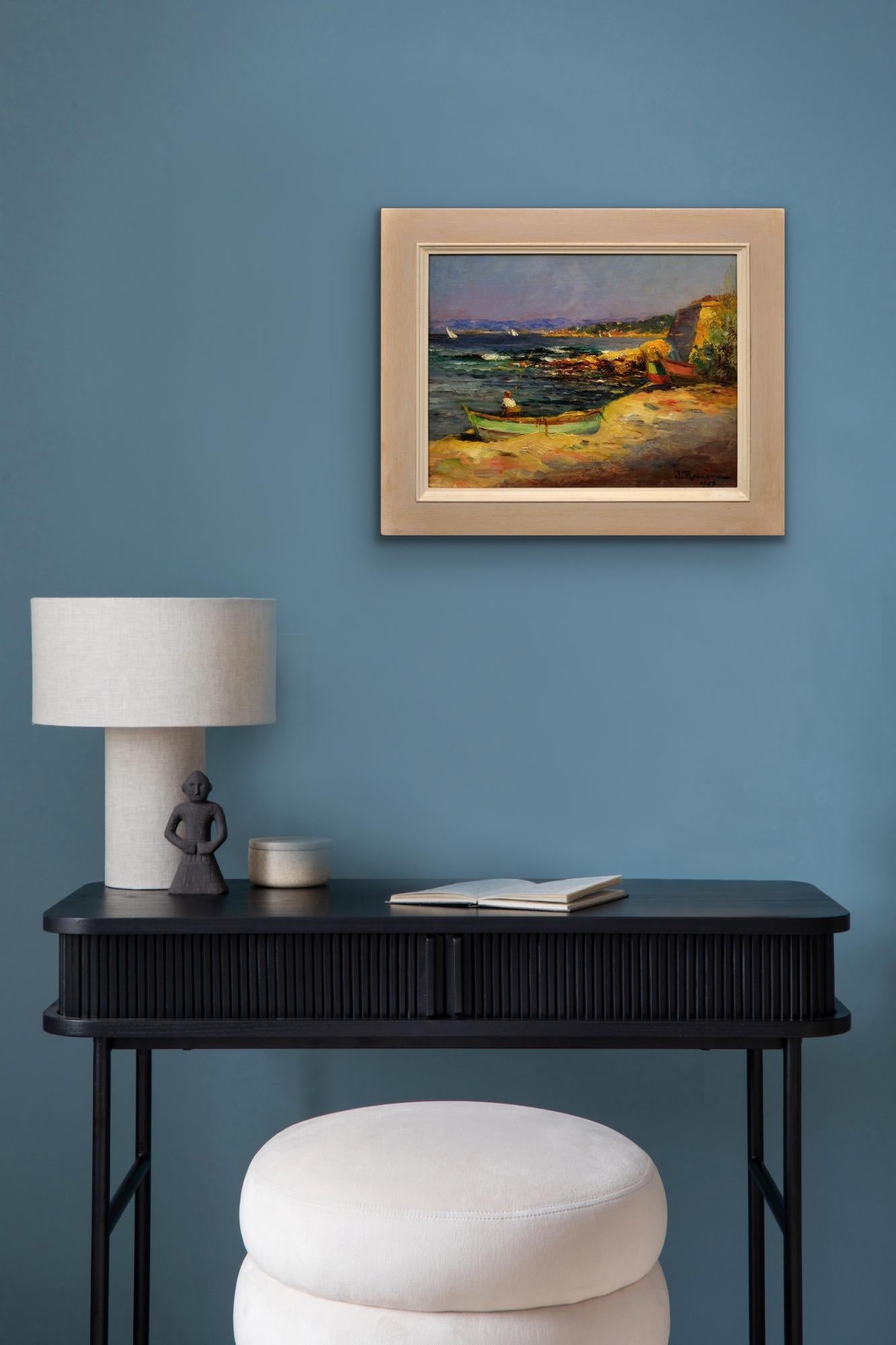 Ölgemälde eines Marseillaiser Künstlers, das das fabelhafte Licht der Provence einfängt im Angebot 2