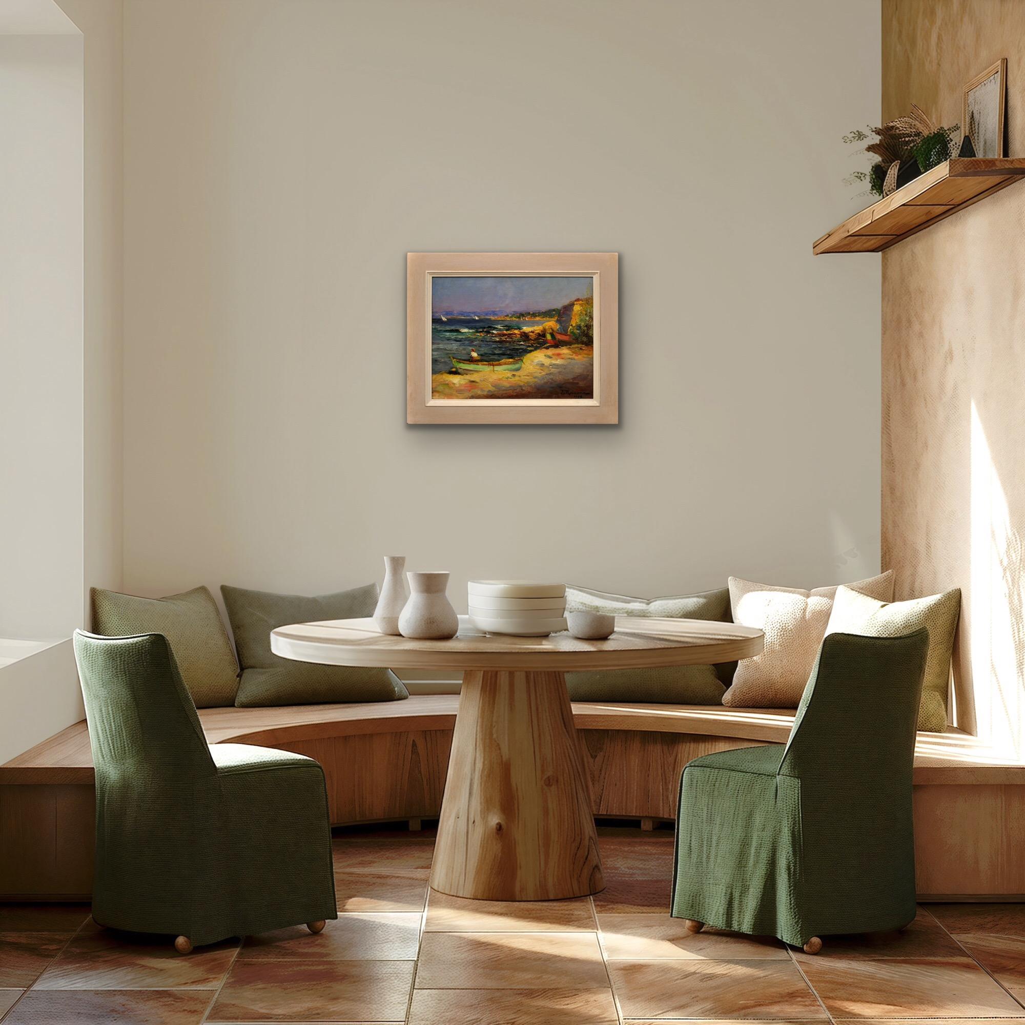 Ölgemälde eines Marseillaiser Künstlers, das das fabelhafte Licht der Provence einfängt im Angebot 3