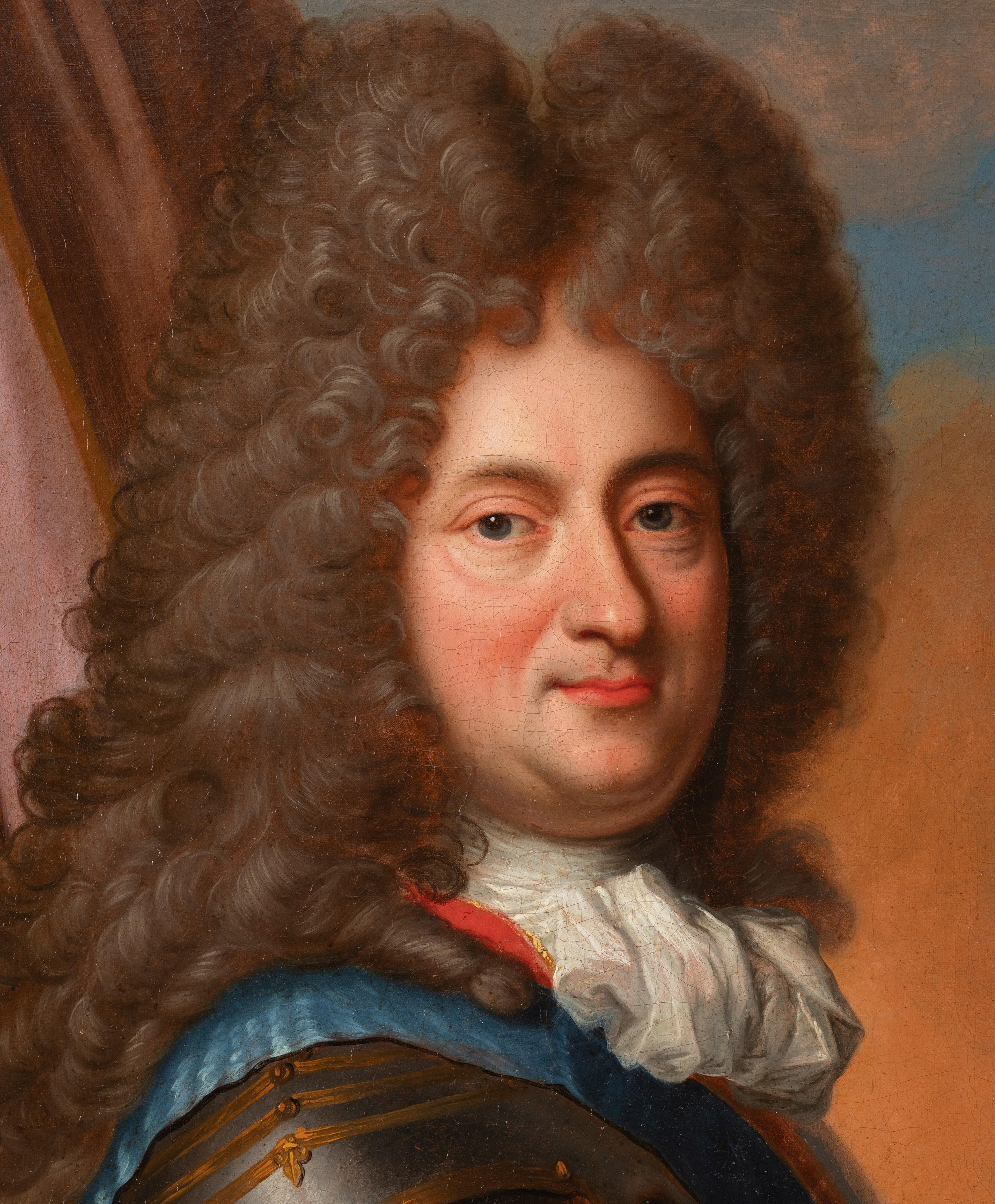 Philippe II, Duke of Orleans, French prince, 18th c. French school - Old Masters Painting by Jean Baptiste Santerre