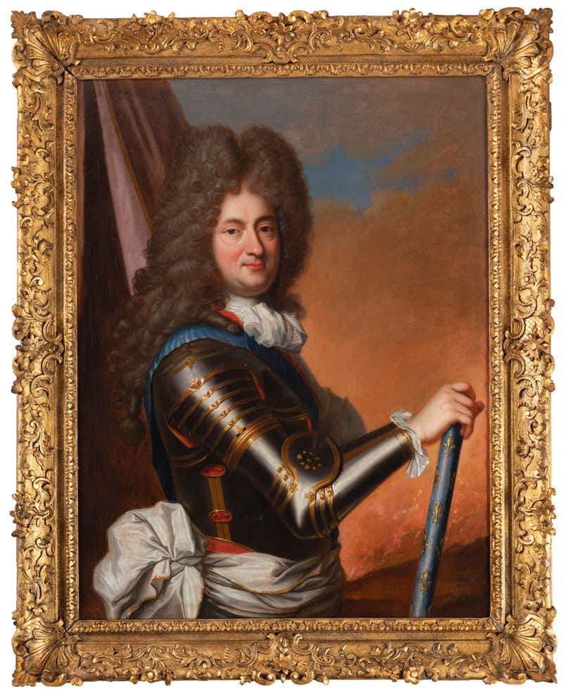 Portrait of count Evreux, French, 18th c. studio of Hyacinthe Rigaud ...