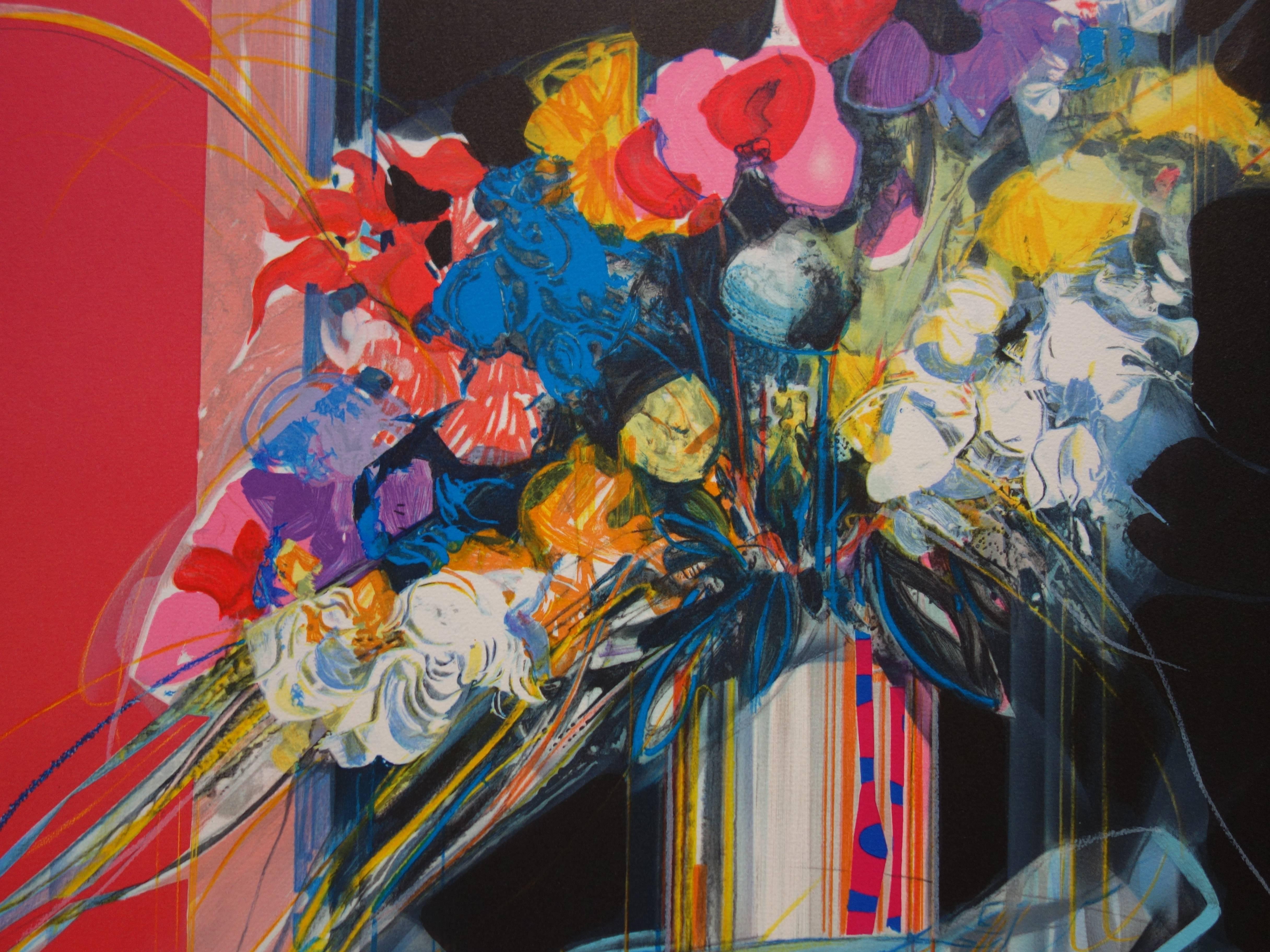 Jean-Baptiste VALADIE
Blumen Blau, Weiß und Rot

Original-Lithographie
Handsigniert mit Bleistift
Limitiert /199 Exemplare
Auf Vellum 71 x 56 cm (ca. 28 x 22 Zoll)

Ausgezeichneter Zustand