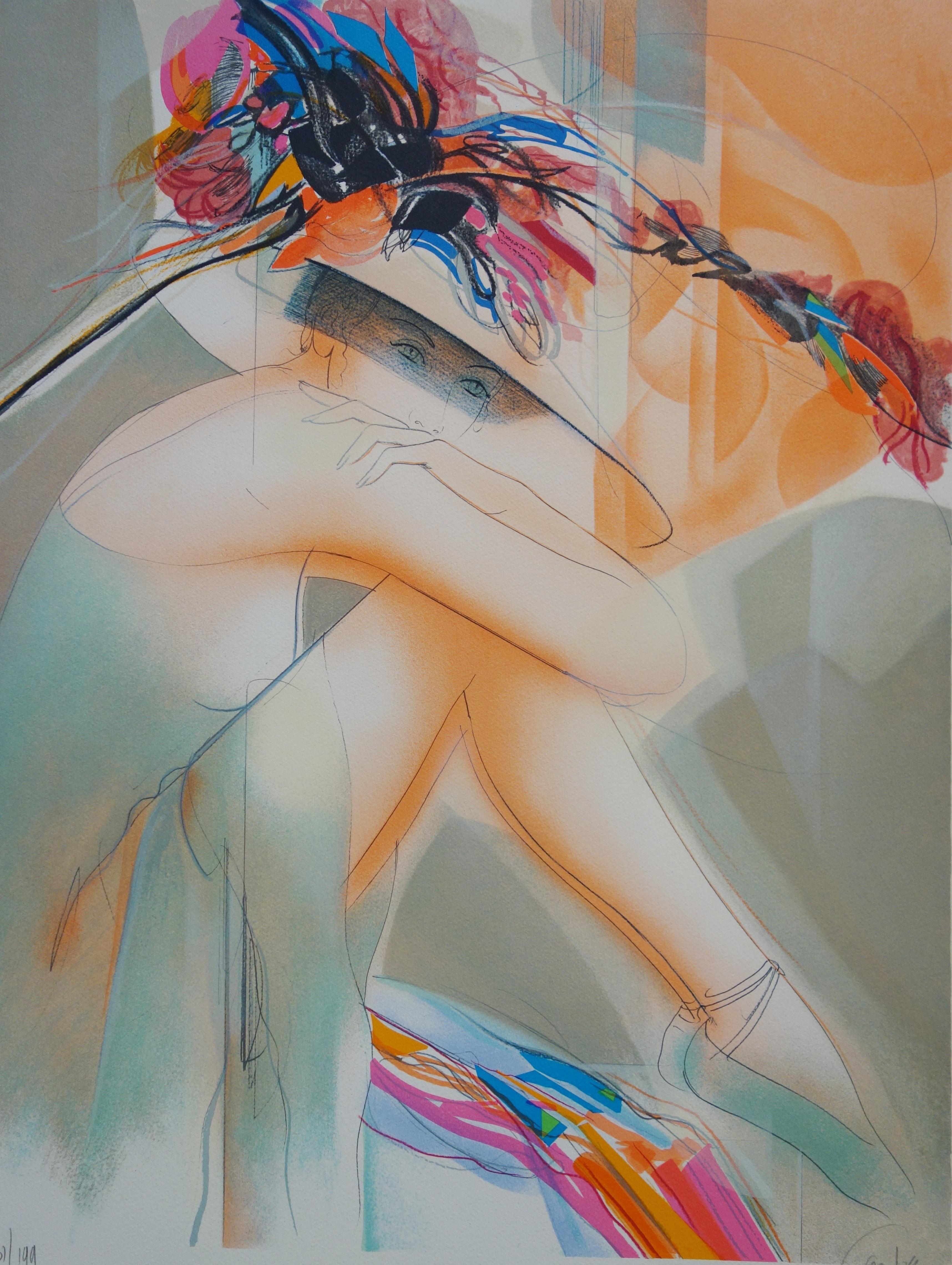 Modern Marilyn - Original handsigned lithograph - Realist Print by Jean-Baptiste Valadie