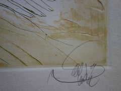 Reclining Nude - Original handsigned etching