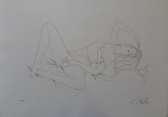 Sensual Nude - Original handsigned etching