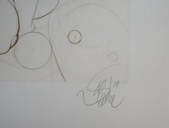 Shy Nude – Original-Radierung, handsigniert