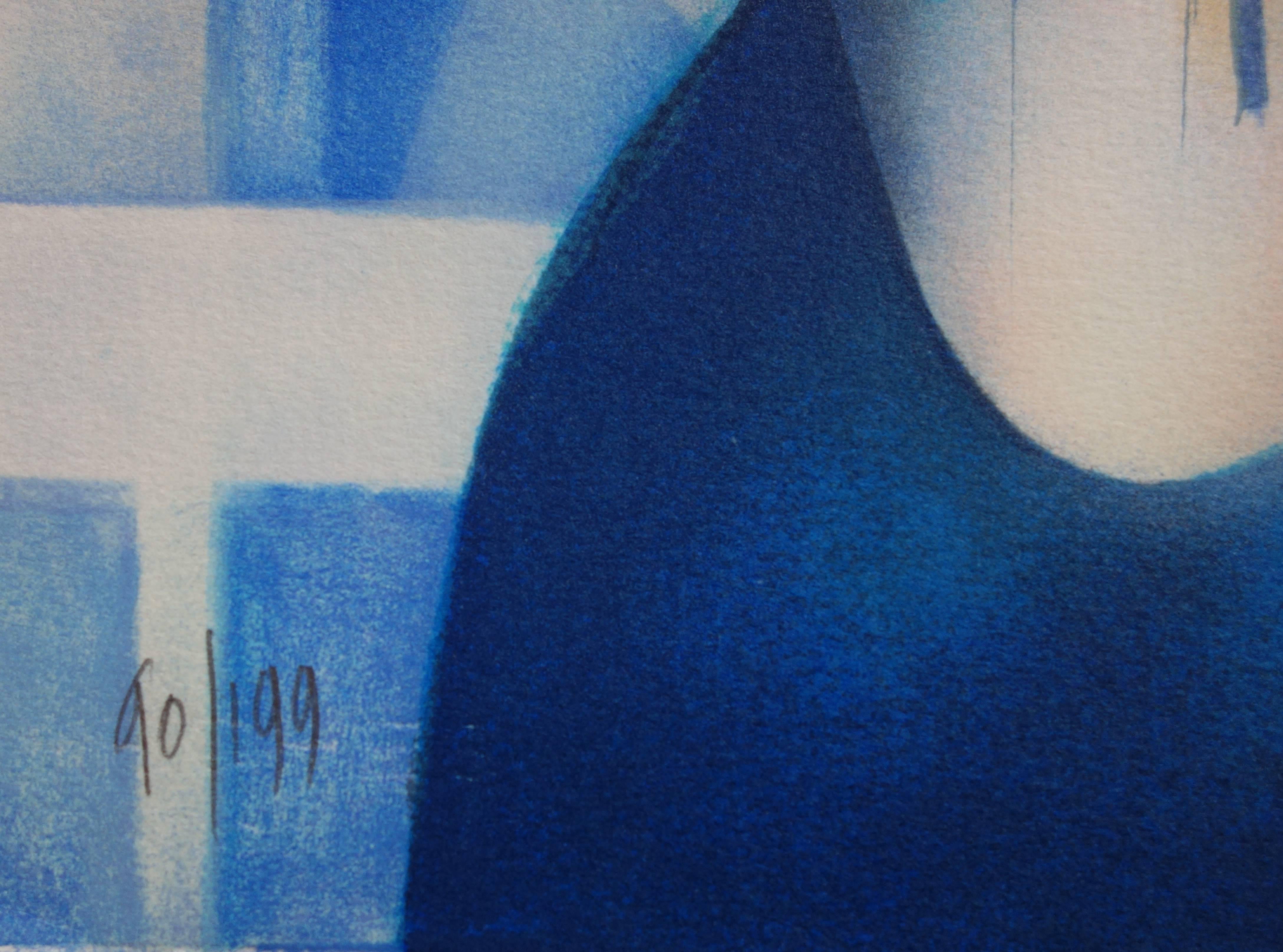 Jean-Baptiste VALADIE
White Light of Santorini

Original lithograph
Handsigned in pencil
Limited / 199 copies
On vellum 56 x 76 cm (c. 22 x 30 in)

Excellent condition