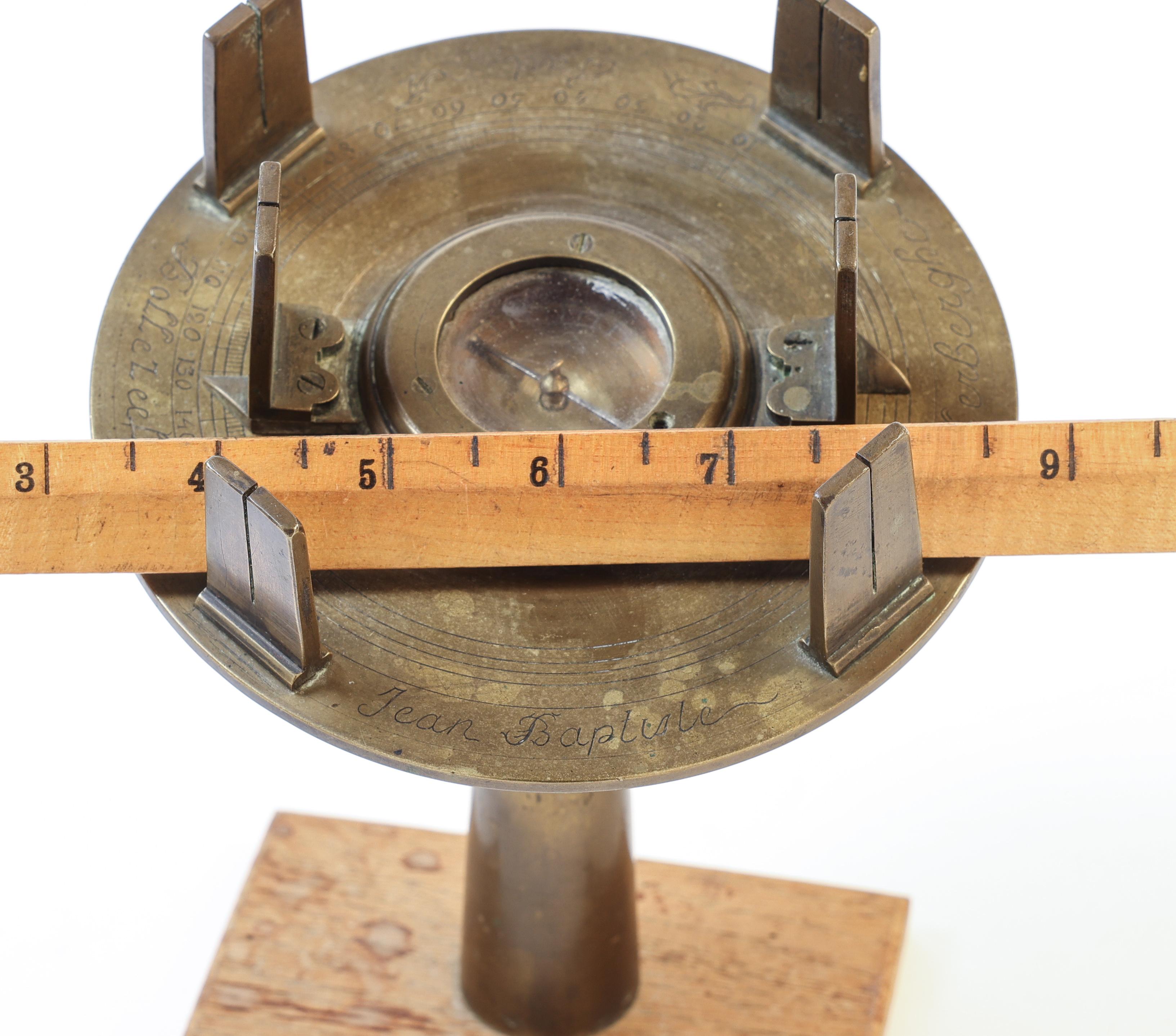 Jean Baptiste Van Lerberghe Theodolite - Circa 1700 to 1720 In Good Condition For Sale In Placerville, CA