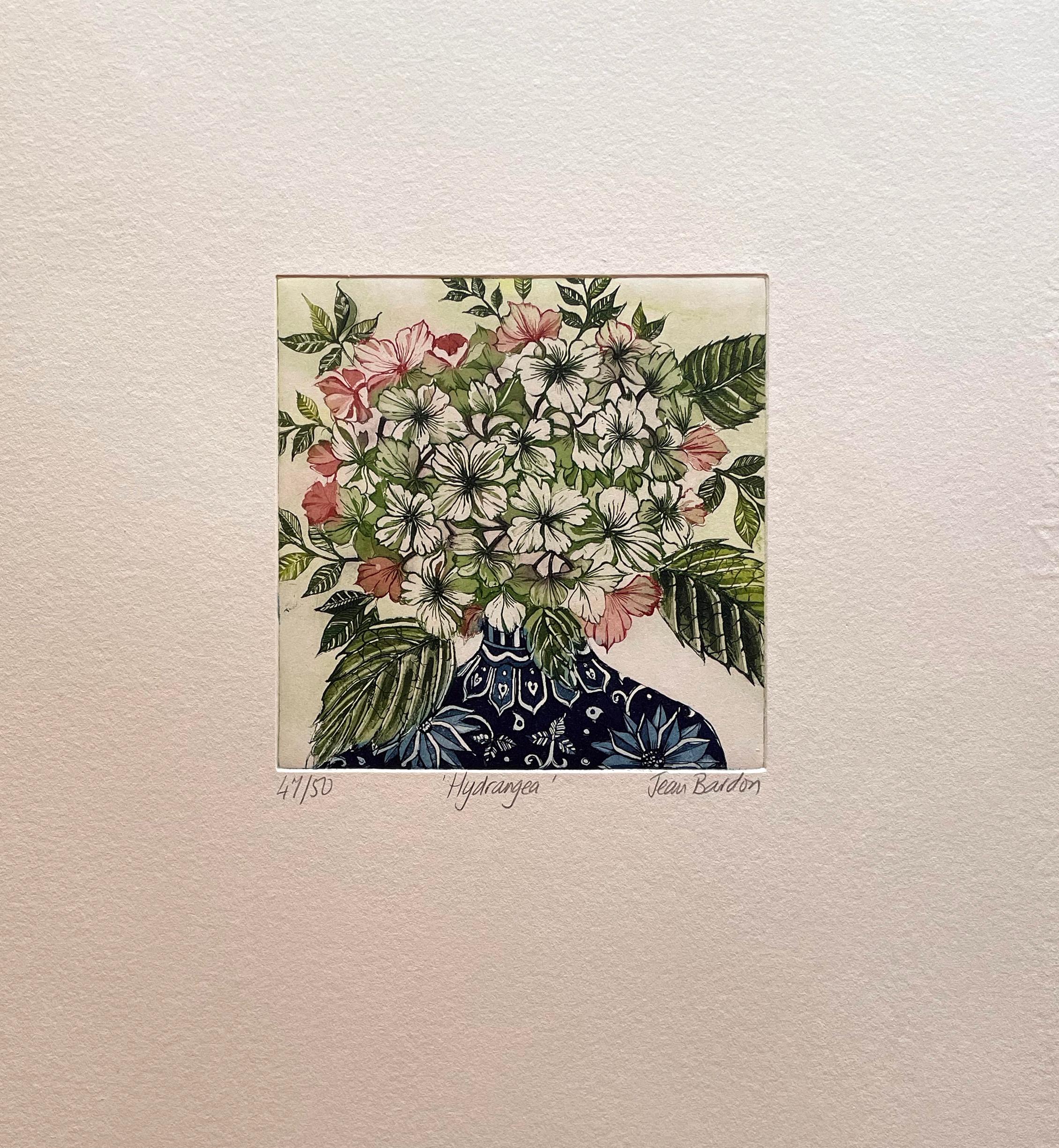 Hydrangea  - Print by Jean Bardon