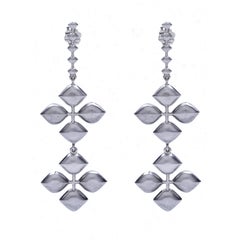 Jean Basse Double Petal Yellow Gold Earrings