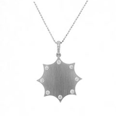 Jean Basse Octagon Diamond Pendant, Yellow Gold