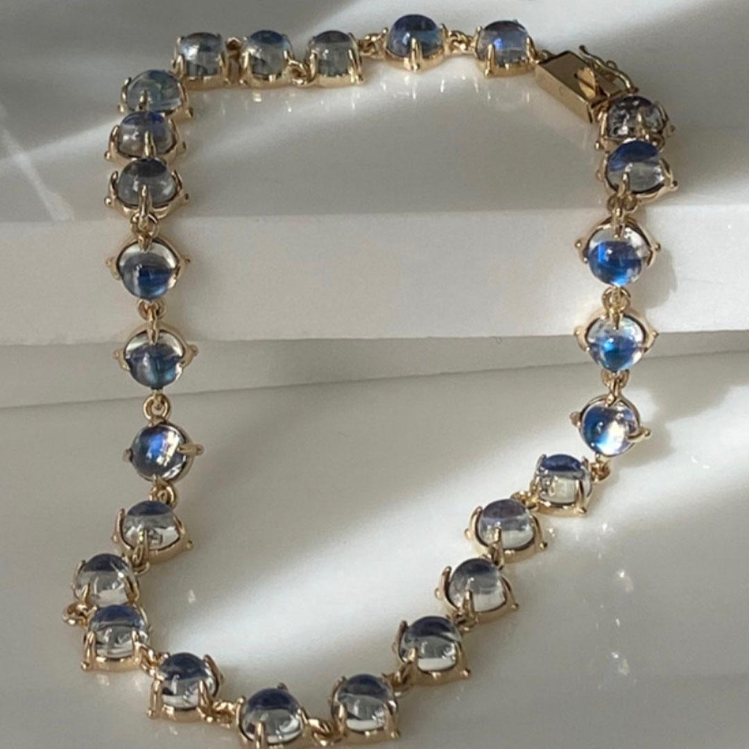 blue moonstone bracelet