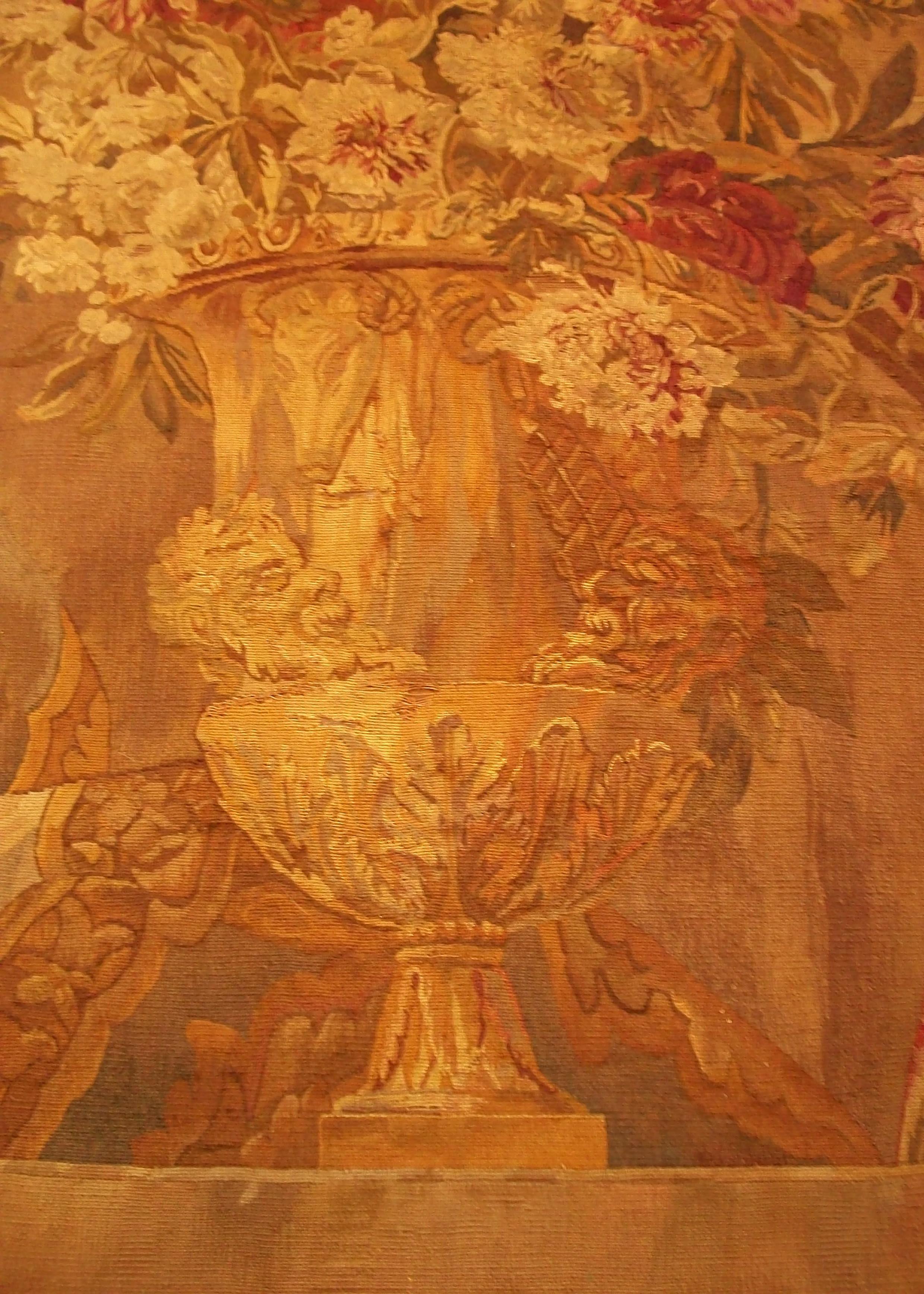 JEAN-BATISTE MONNOYER (Después) - Tapiz de Beauvais de lana y seda - Francia - C. 1848 Francés en venta