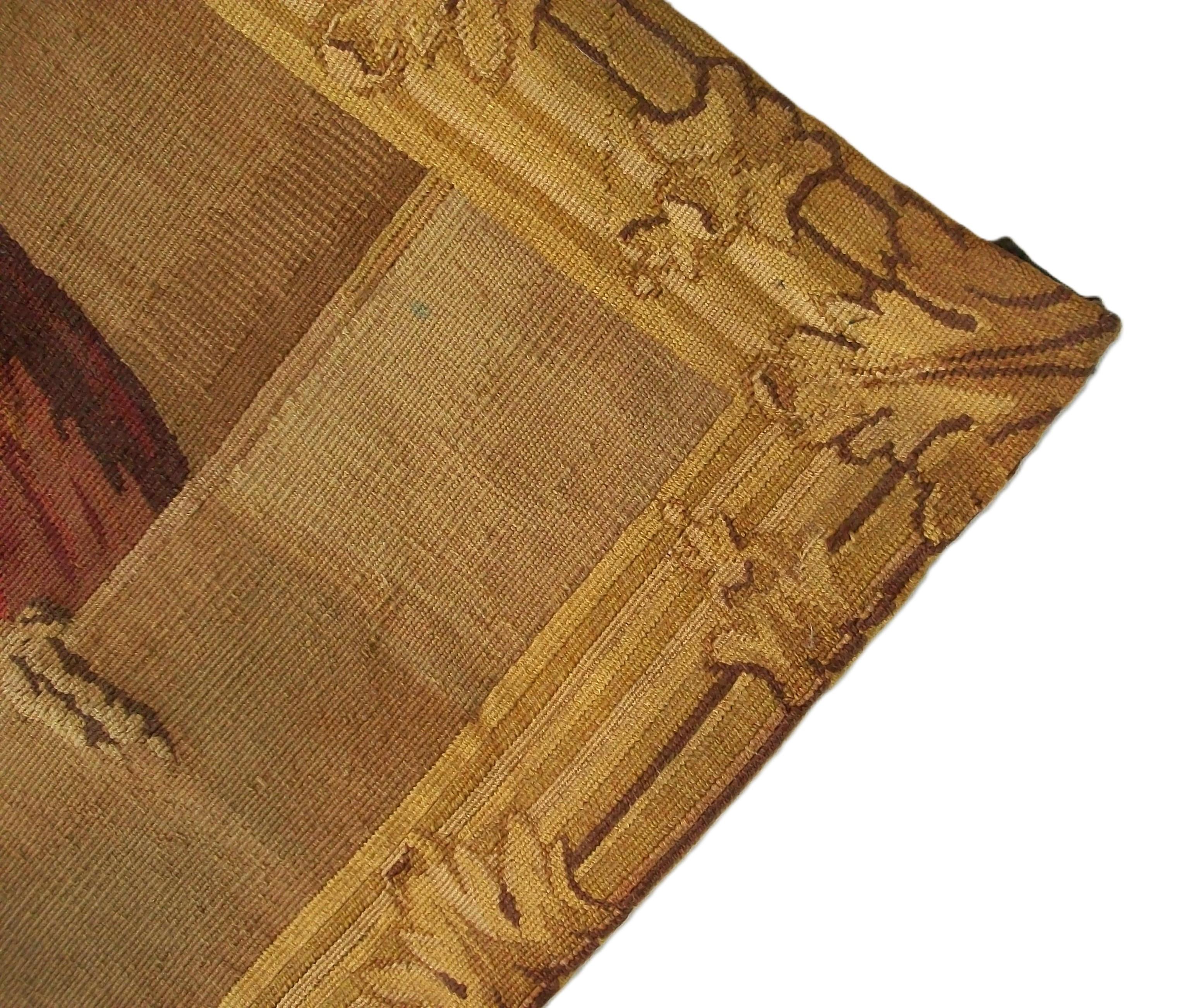 JEAN-BATISTE MONNOYER (Después) - Tapiz de Beauvais de lana y seda - Francia - C. 1848 siglo XIX en venta