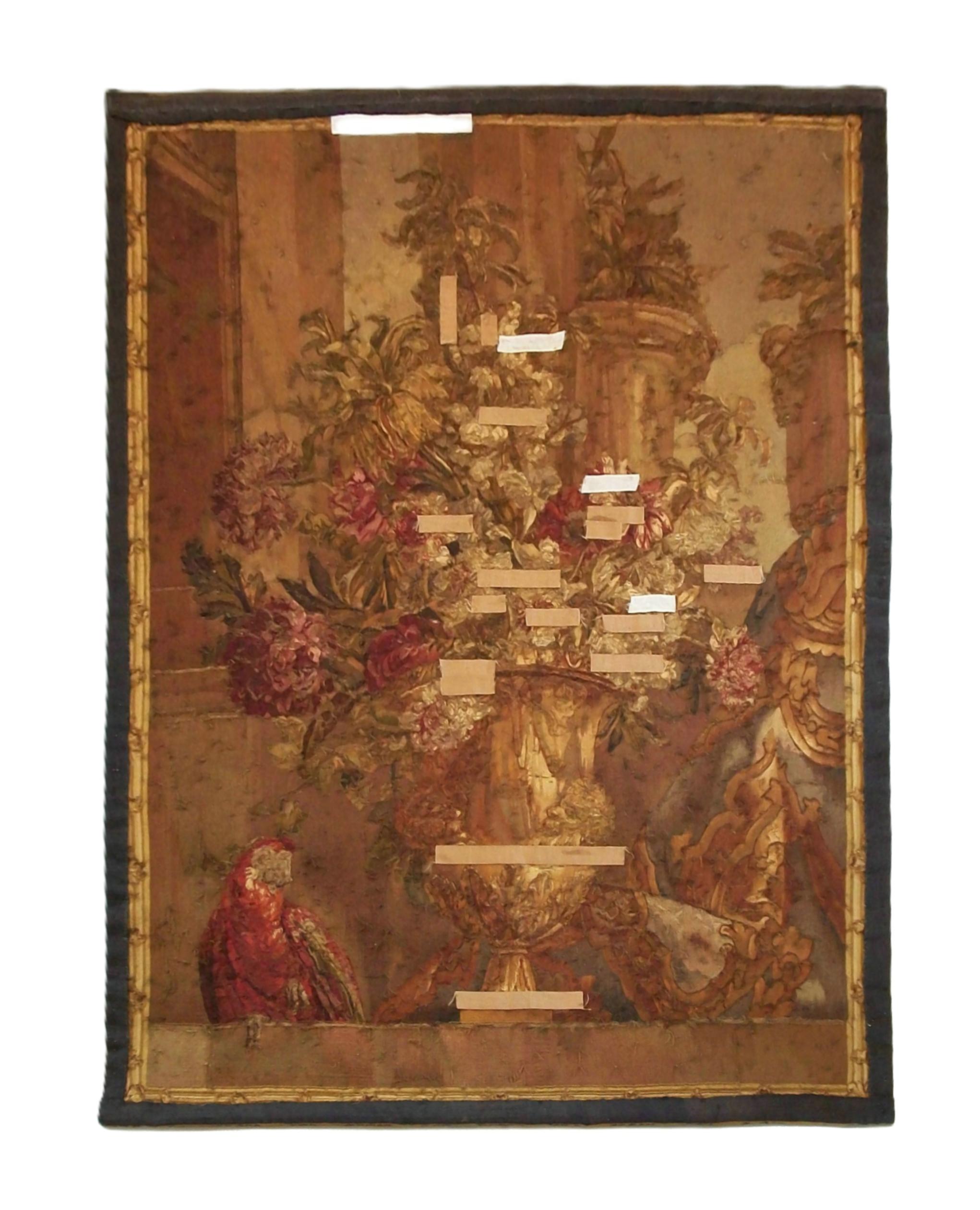 JEAN-BATISTE MONNOYER (Después) - Tapiz de Beauvais de lana y seda - Francia - C. 1848 Lana en venta