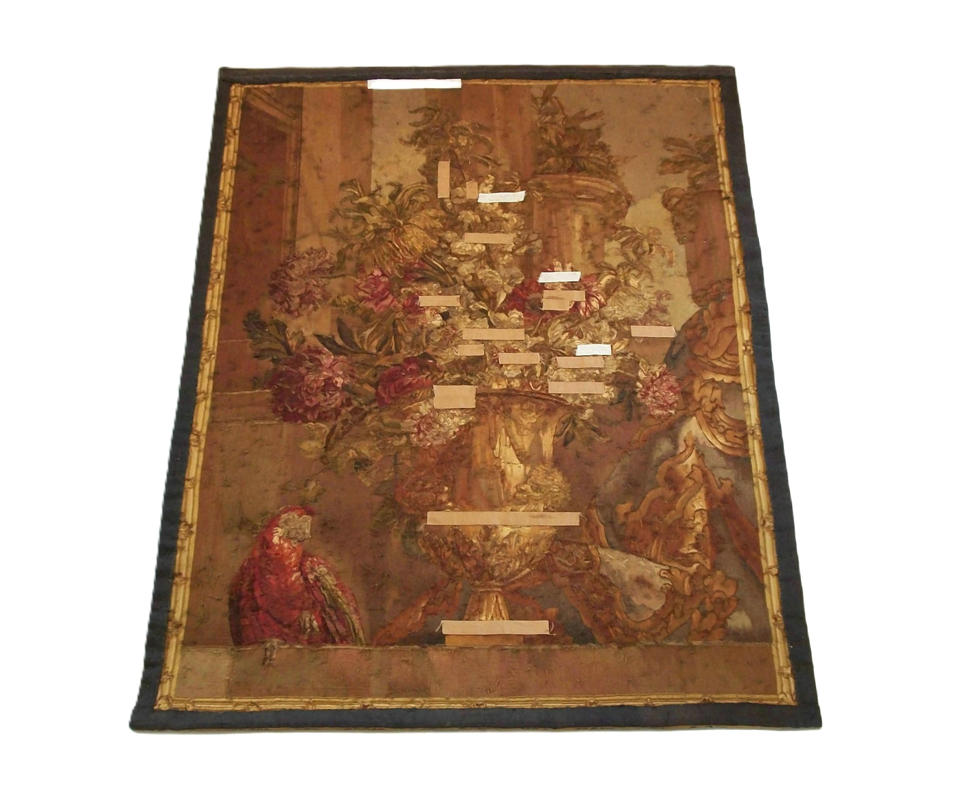 JEAN-BATISTE MONNOYER (Después) - Tapiz de Beauvais de lana y seda - Francia - C. 1848 en venta 1