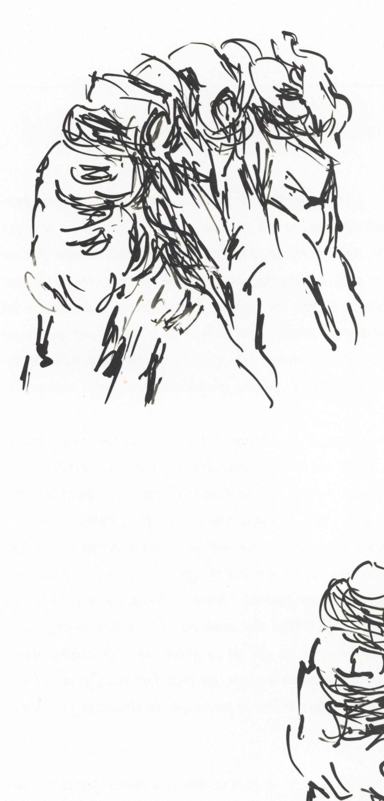 Bazaine, Composition, Derrière le miroir (after) - Print by Jean Bazaine