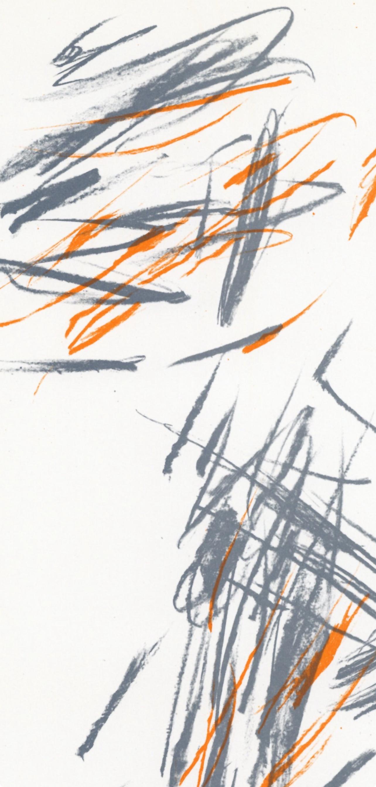 Bazaine, Composition, Derrière le miroir (après) - Print de Jean Bazaine
