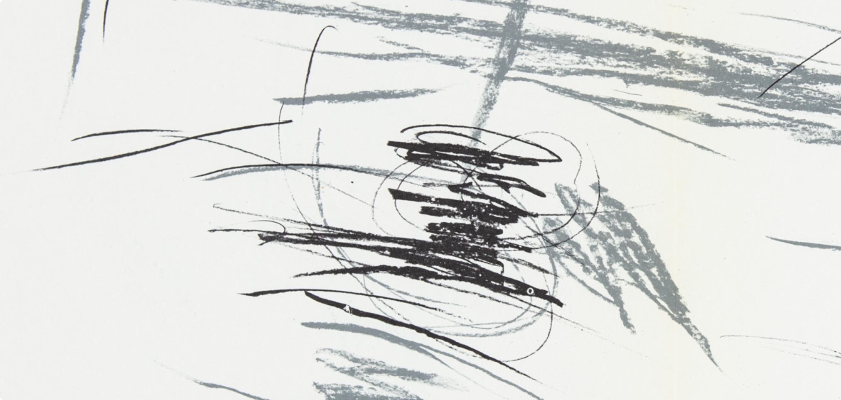 Bazaine, Composition, Derrière le miroir (après) - Print de Jean Bazaine