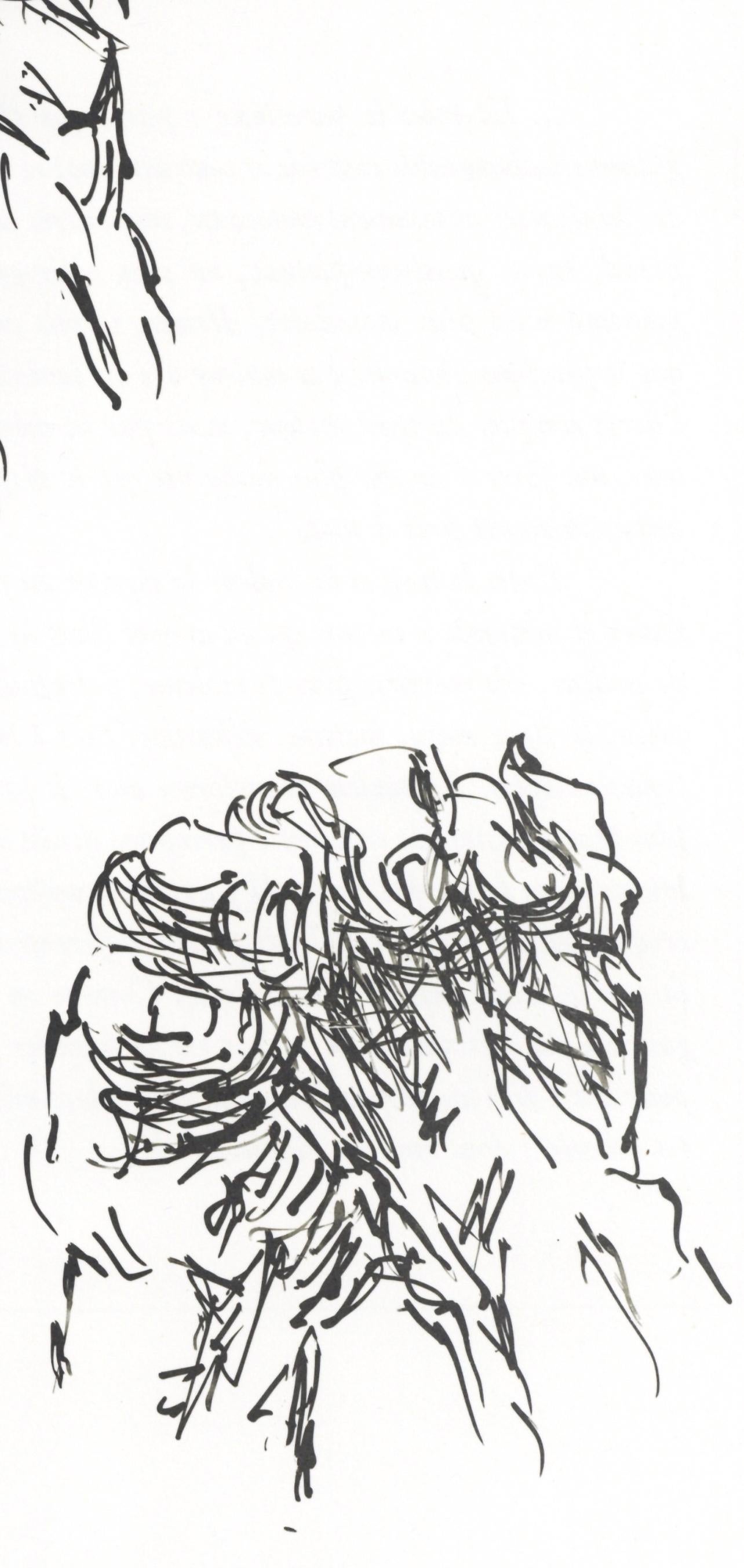Bazaine, Composition, Derrière le miroir (after) - Modern Print by Jean Bazaine