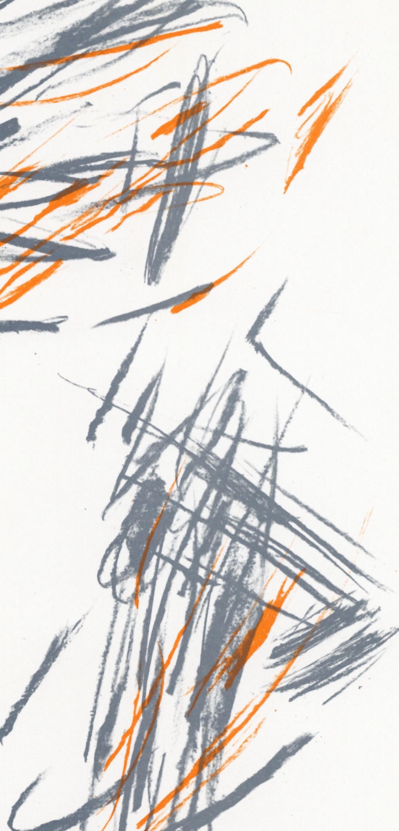 Bazaine, Composition, Derrière le miroir (après) - Moderne Print par Jean Bazaine