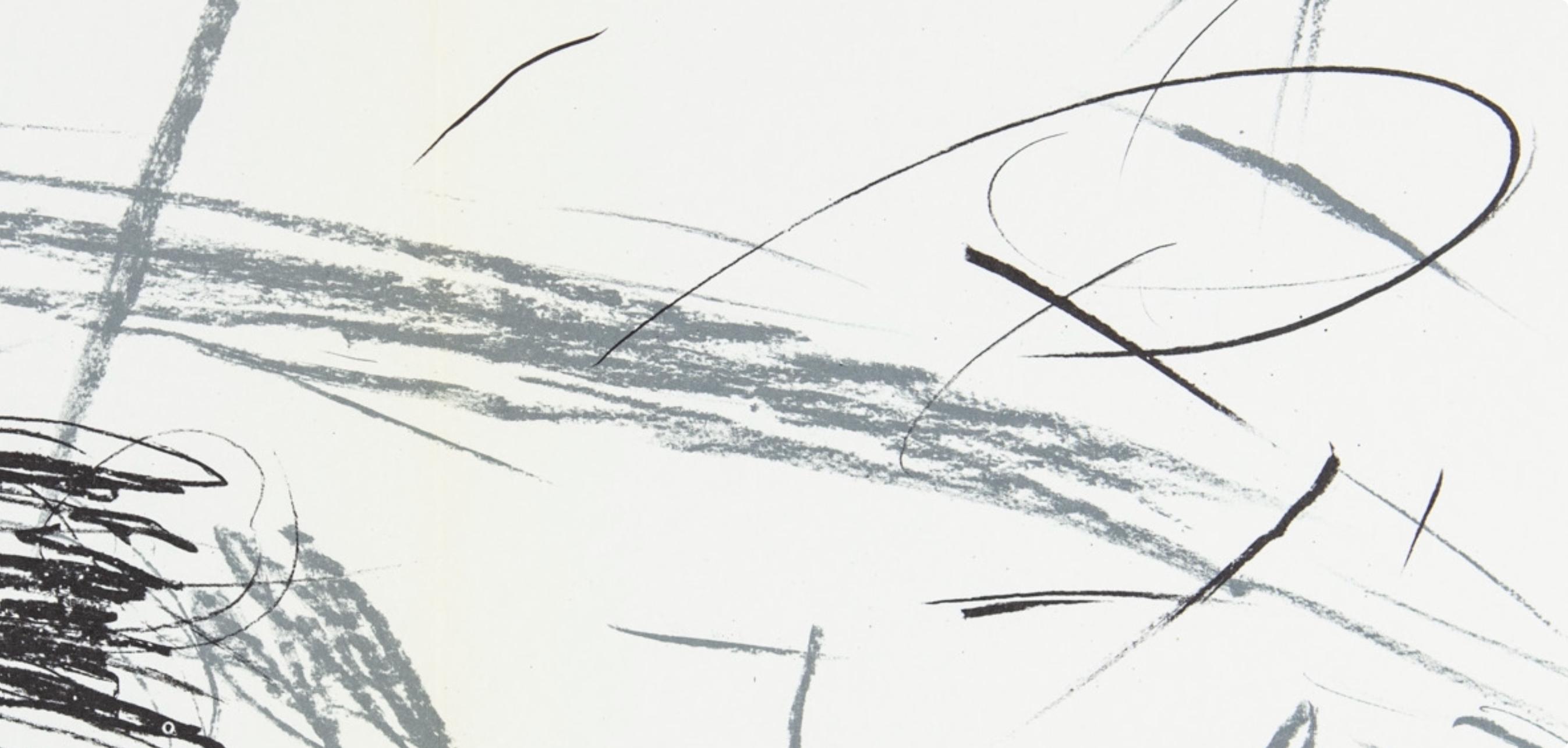 Bazaine, Composition, Derrière le miroir (après) - Moderne Print par Jean Bazaine