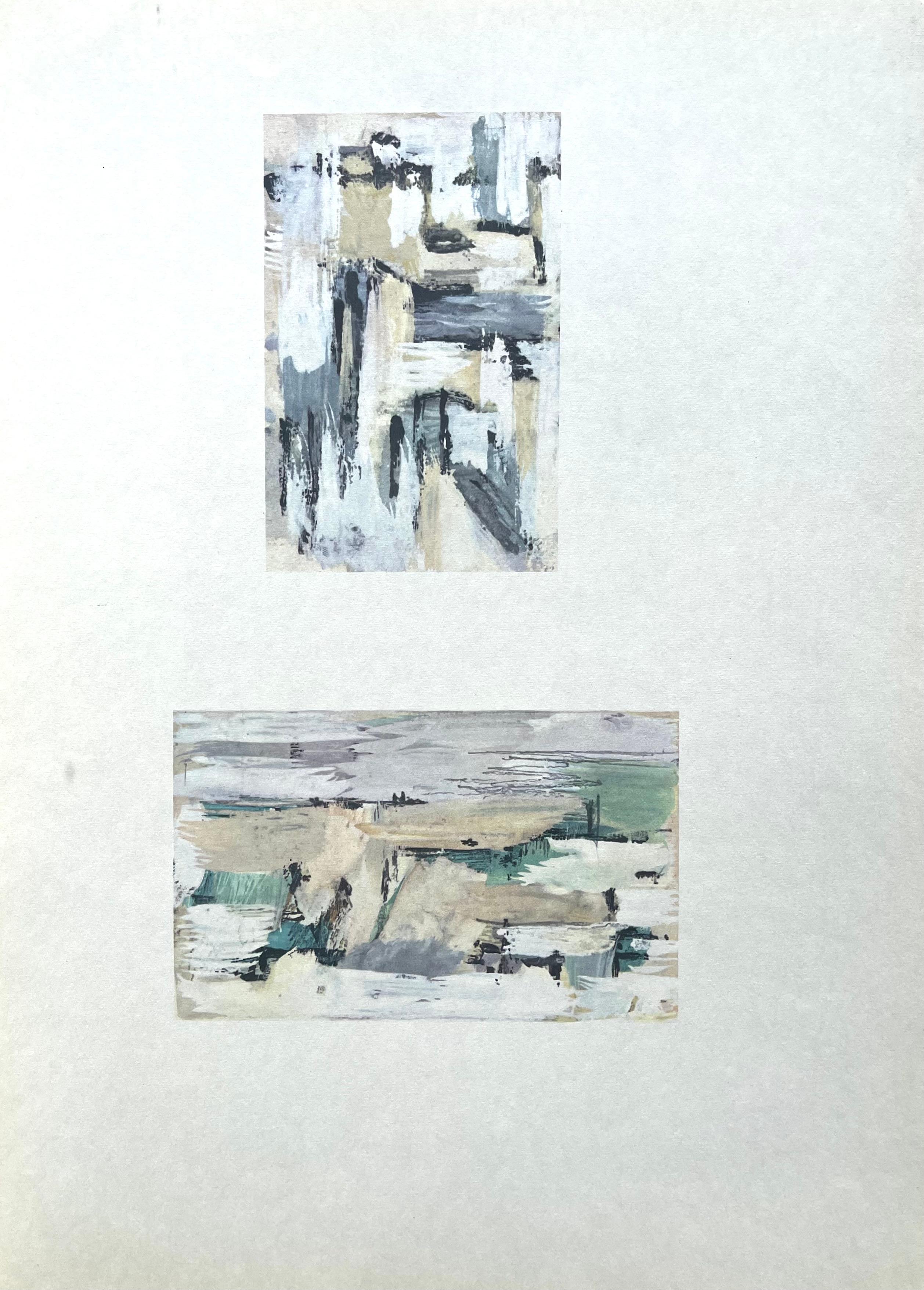 Bazaine, Composition, Derrière le miroir (after) - Gray Still-Life Print by Jean Bazaine