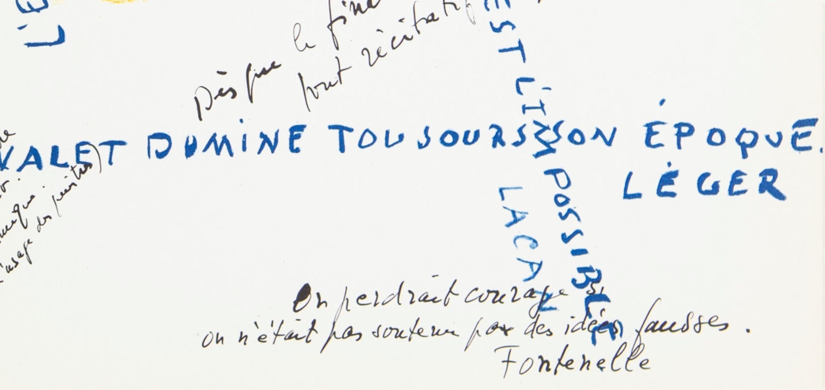 Lithograph on vélin paper. Inscription: Unsigned and unnumbered, as issued. Good condition, with centerfold, as issued. Notes: From Derrière le miroir, N° 197, 1972. Published by Aimé Maeght, Éditeur, Paris; printed by Éditions Pierre à Feu, Galerie