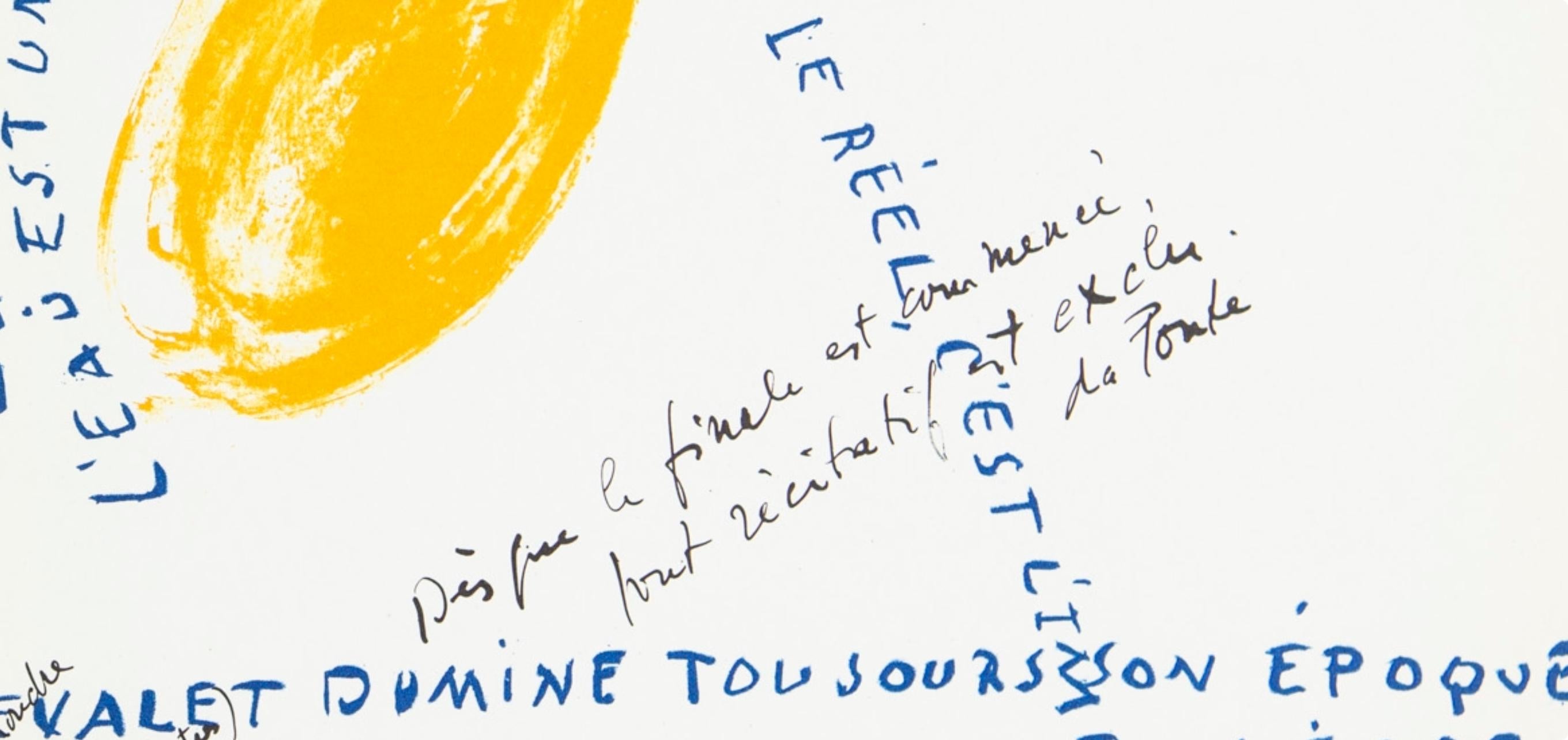 Bazaine, Composition, Derrière le miroir (after) For Sale 1