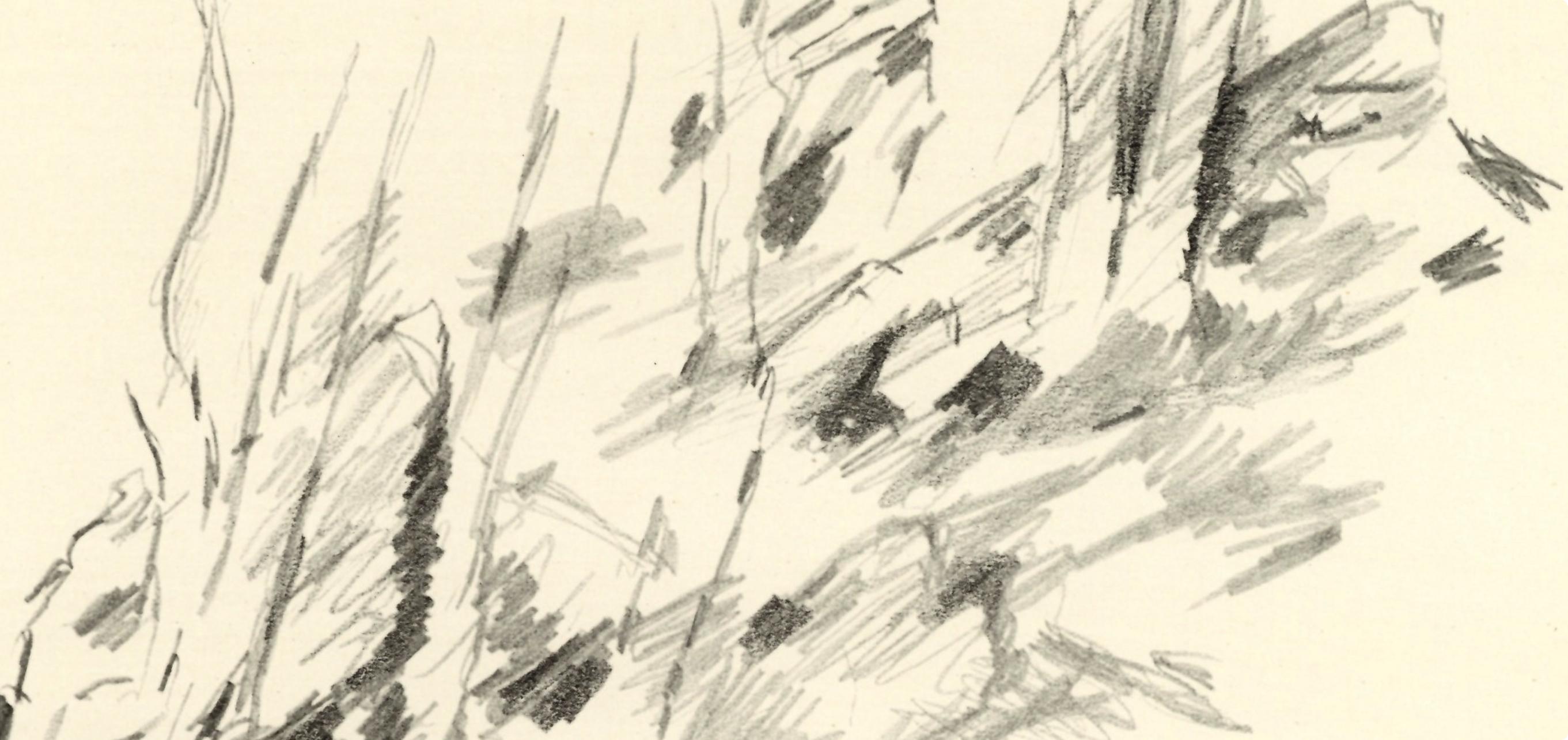Composition, Société internationale d'art XXe siècle - Print by Jean Bazaine