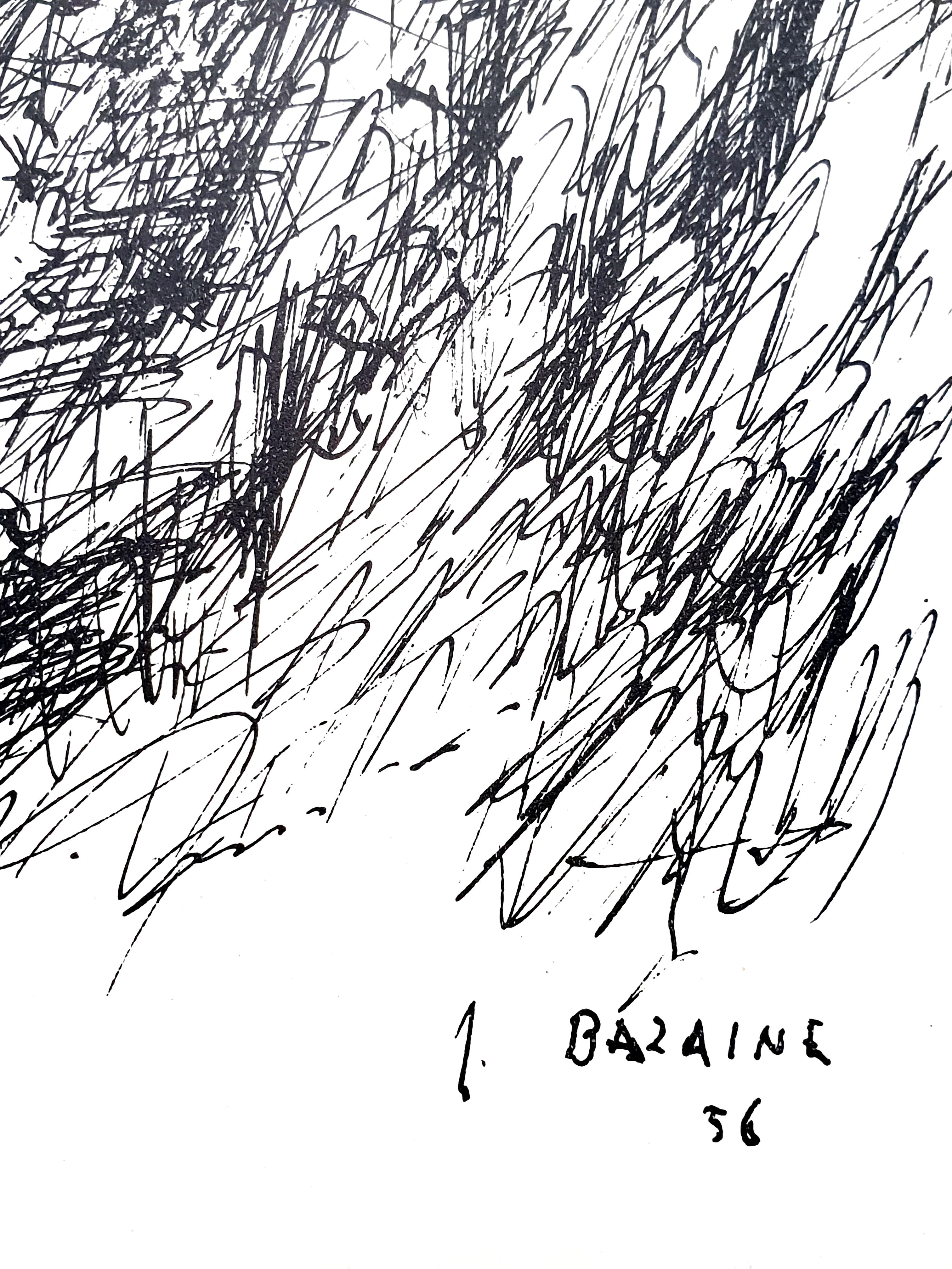 Jean Bazaine -  Original Lithograph
1956
Dimensions: 38 x 28 cm
Revue DLM 10 ans d'éditions
Edition: Maeght