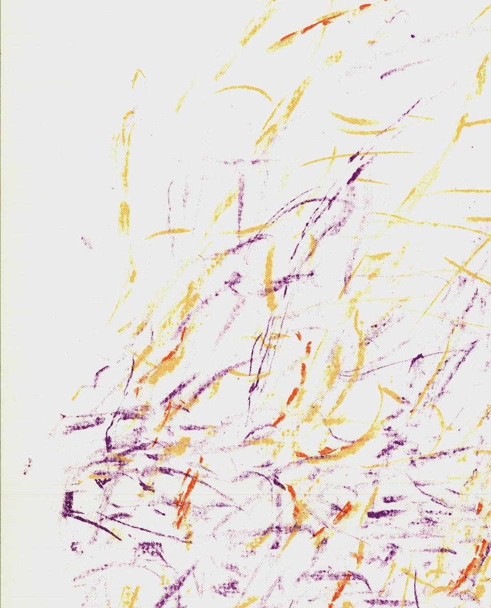 Jean Rene Bazaine 'Composition II' 1968- Lithograph Vintage - Contemporary Print by Jean Bazaine