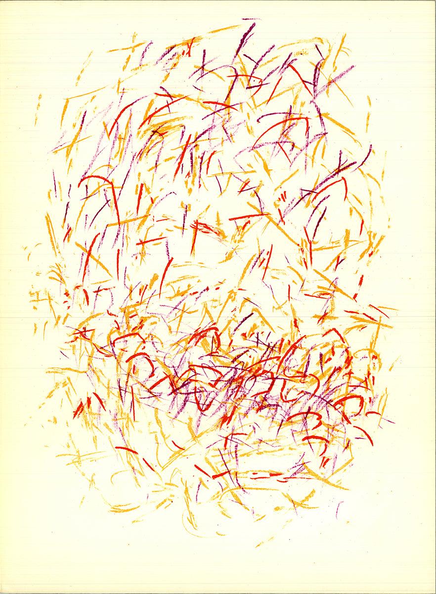 Jean Rene Bazaine 'Composition III' 1968- Lithograph Vintage