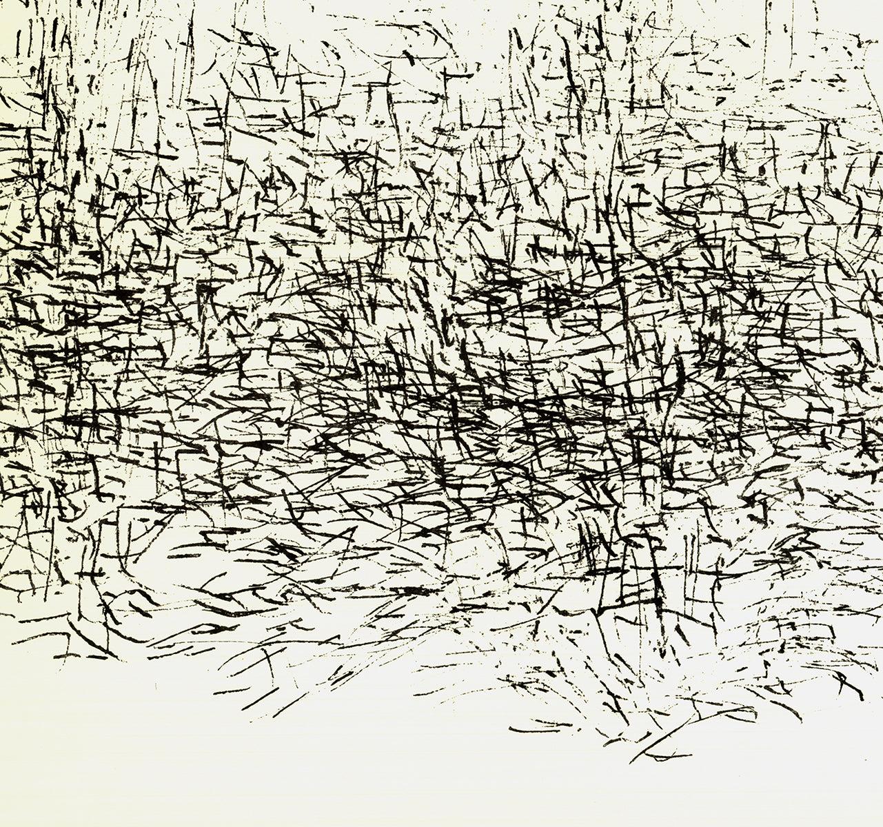 Jean Rene Bazaine 'Composition V' 1968- Lithograph Vintage For Sale 1