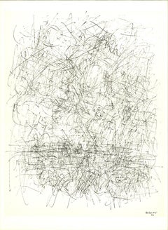 Jean Rene Bazaine „Composition VI“ 1968 – Lithographie, Vintage