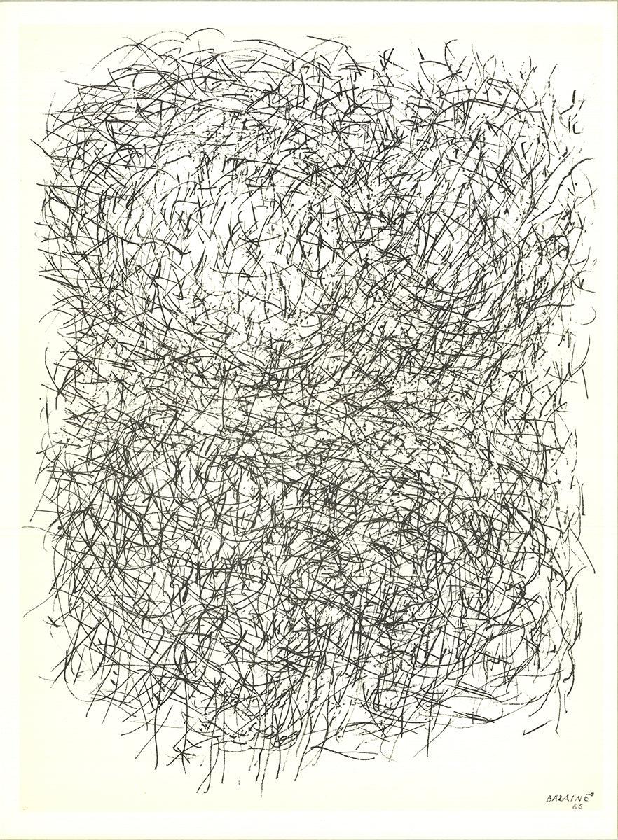 Jean Rene Bazaine 'Composition VIII' 1968- Lithograph Vintage