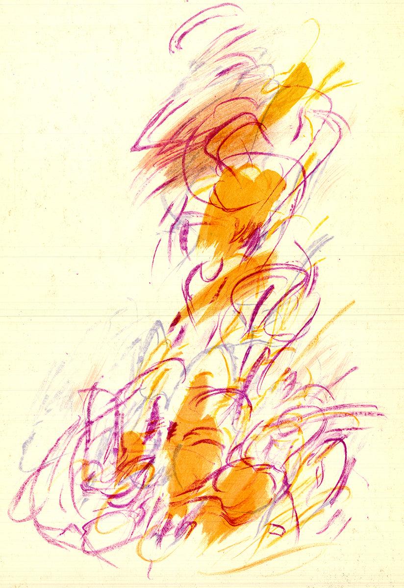 Jean Rene Bazaine 'DLM No.170' 1968- Lithograph Vintage - Contemporary Print by Jean Bazaine