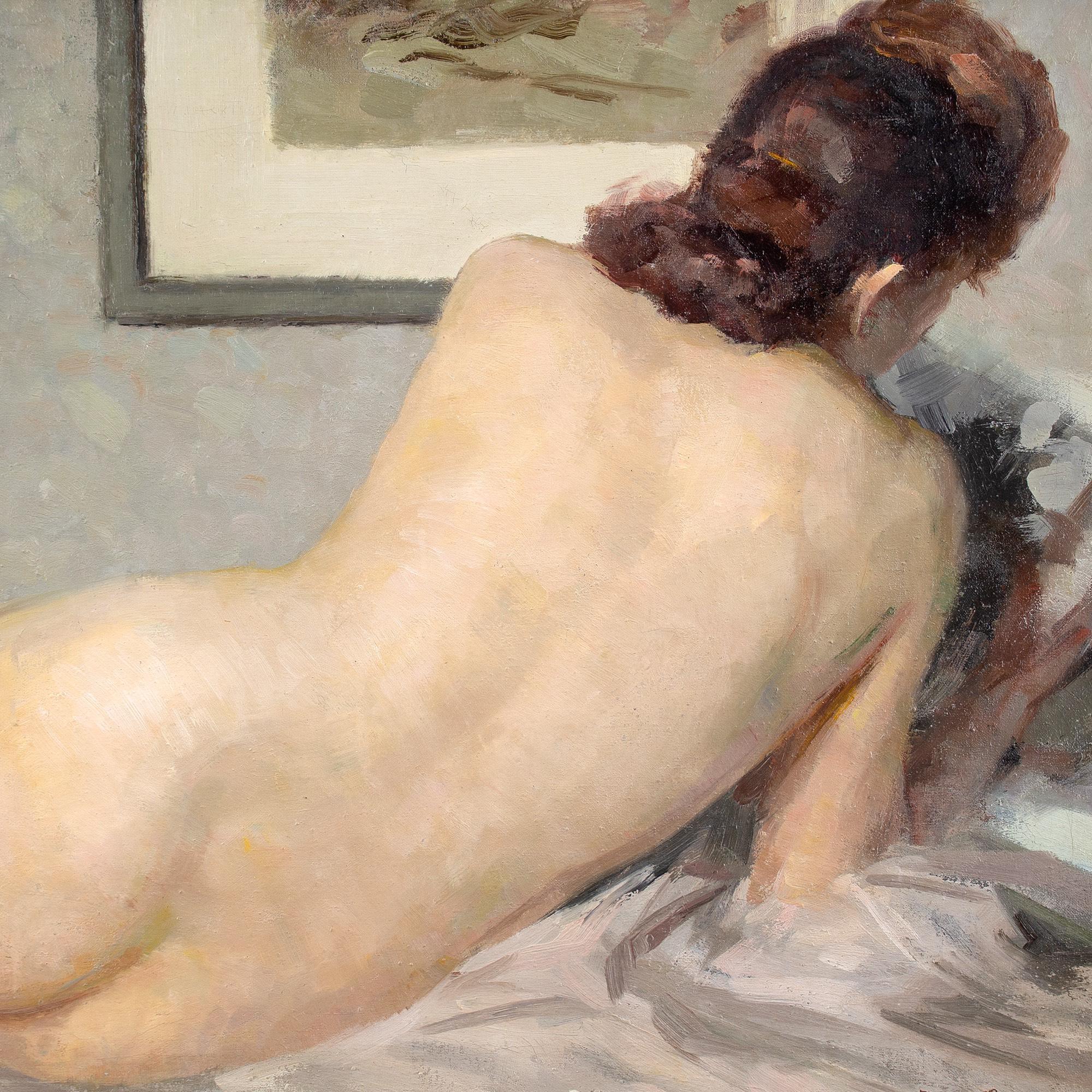 Jean Becmeur, Nude, Oil Painting  4