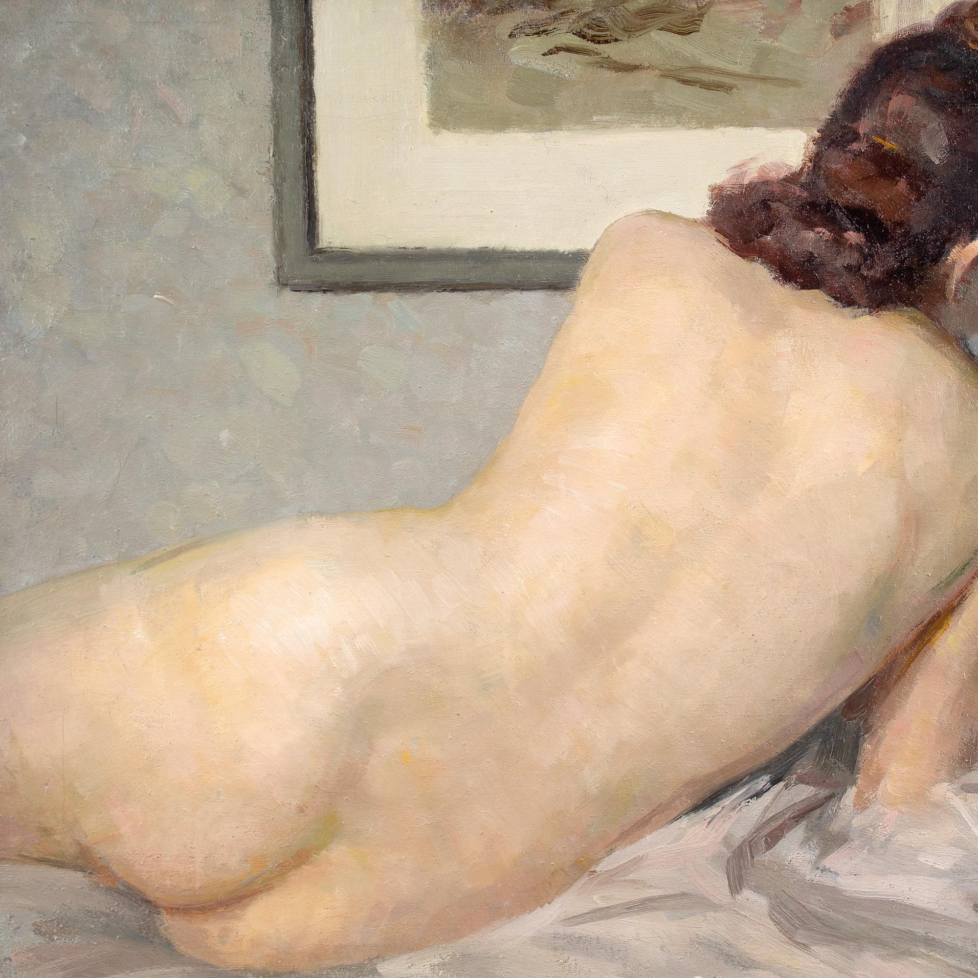 Jean Becmeur, Nude, Oil Painting  5