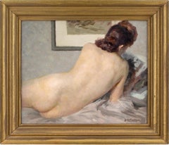 Jean Becmeur, Nude, Oil Painting 
