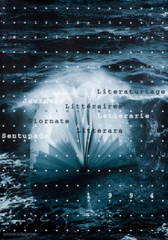 "Solothurner Lituraturtage" Original Vintage Poster for Swiss Literary Festival