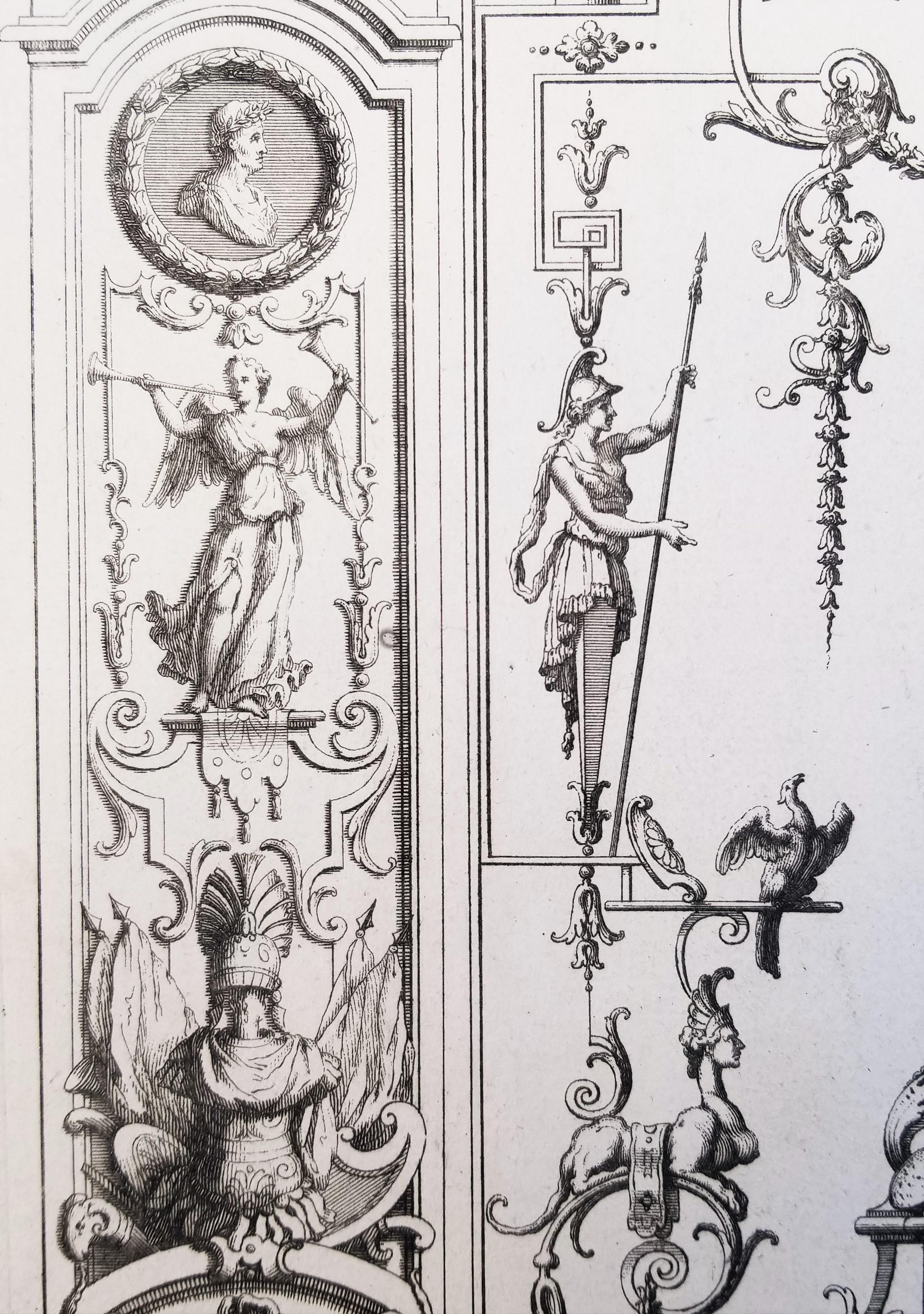 Senza titolo /// Ornamenti francesi Design/One Architettura Jean Bérain Stampa Old Master in vendita 9