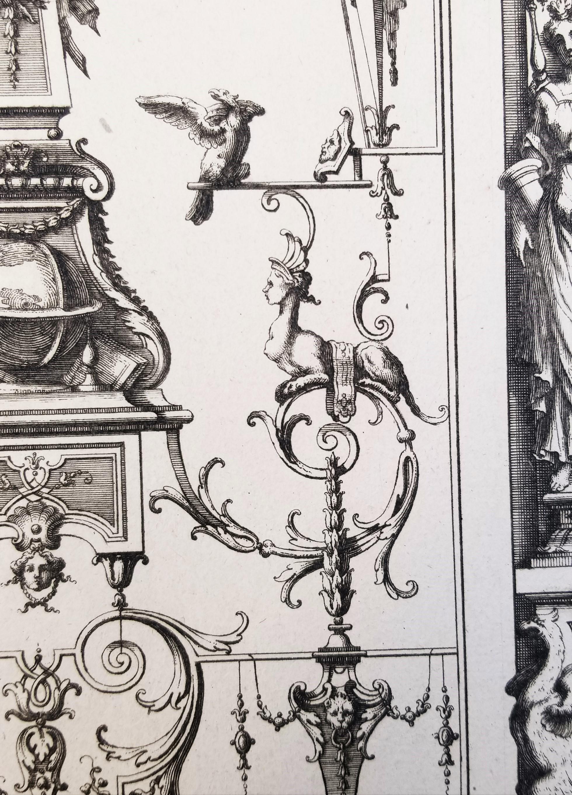 Senza titolo /// Ornamenti francesi Design/One Architettura Jean Bérain Stampa Old Master in vendita 11