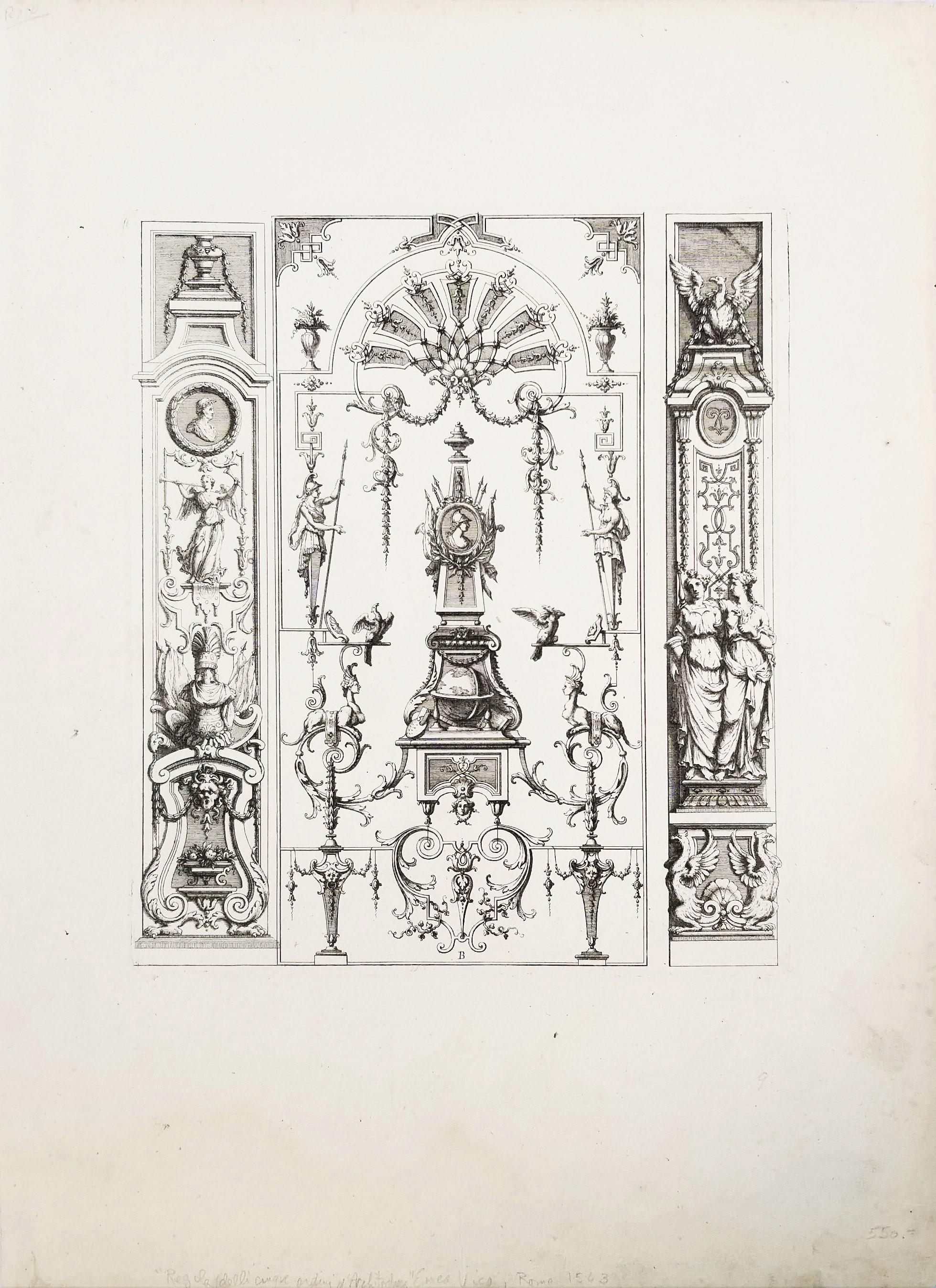 Senza titolo /// Ornamenti francesi Design/One Architettura Jean Bérain Stampa Old Master in vendita 1