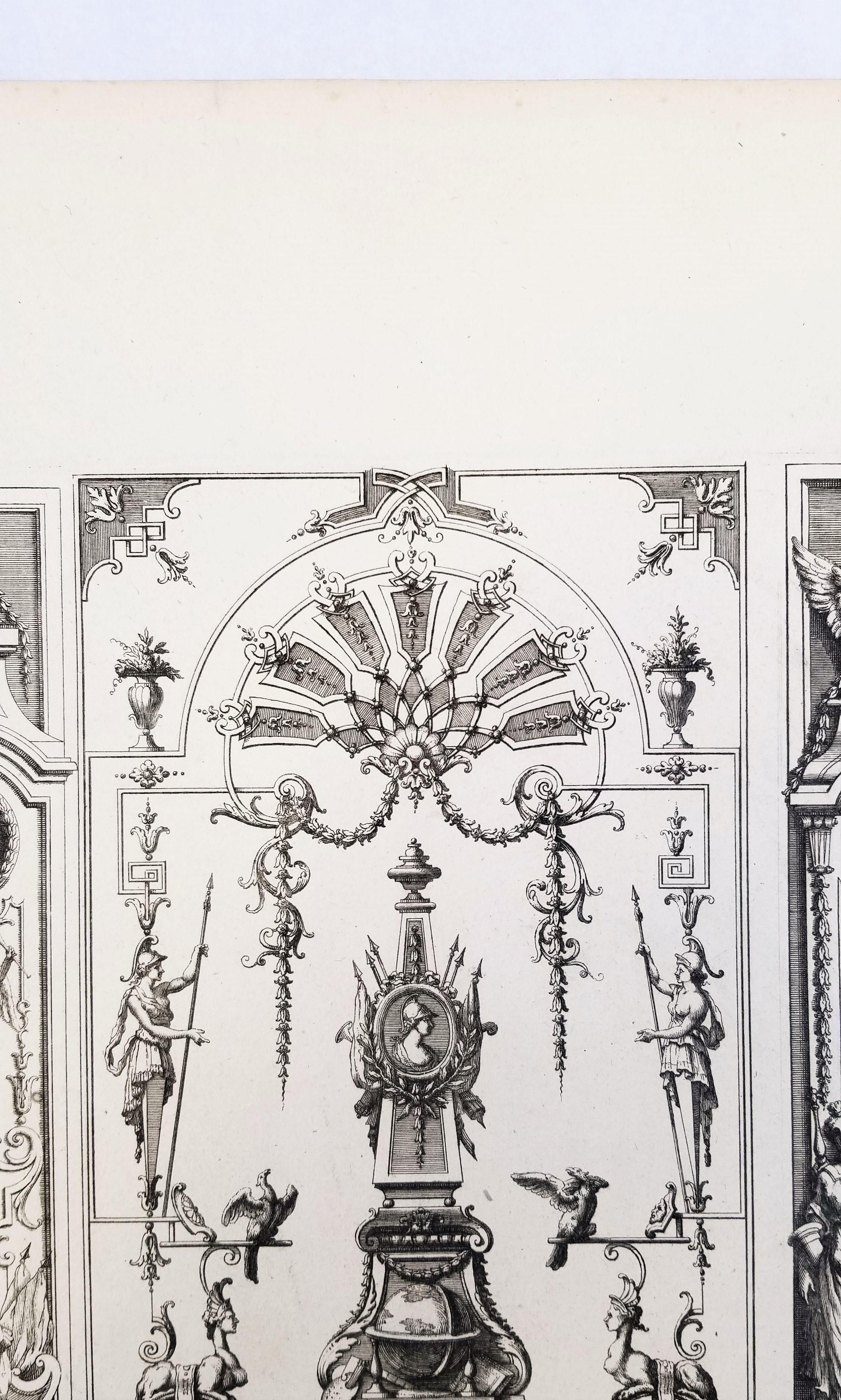 Senza titolo /// Ornamenti francesi Design/One Architettura Jean Bérain Stampa Old Master in vendita 7