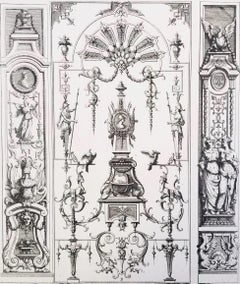 Sin título /// French Ornaments Designs Architecture Jean Bérain Old Master Print