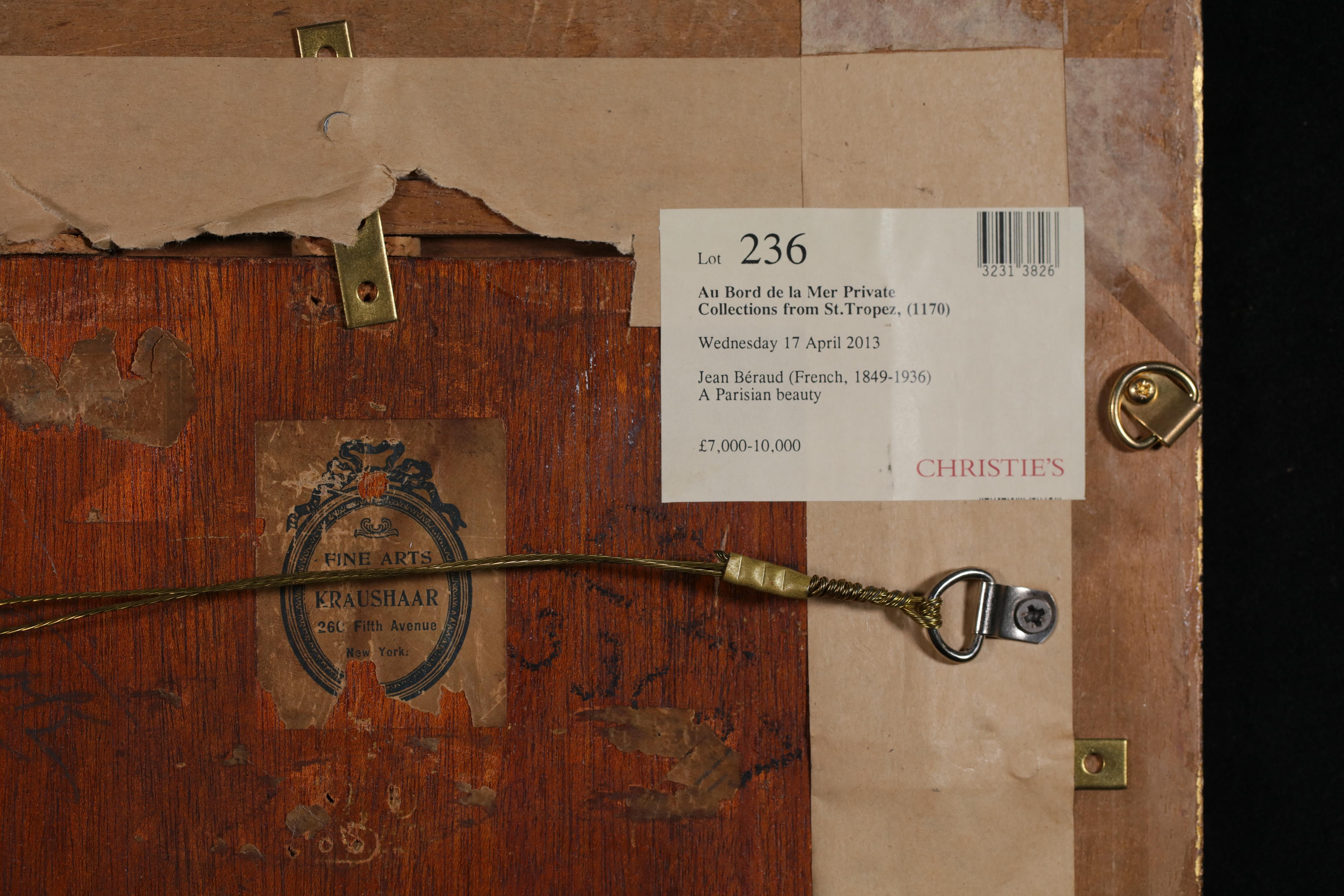 La Parisienne - Impressionistisches Porträt Ölgemälde von Jean Beraud im Angebot 2