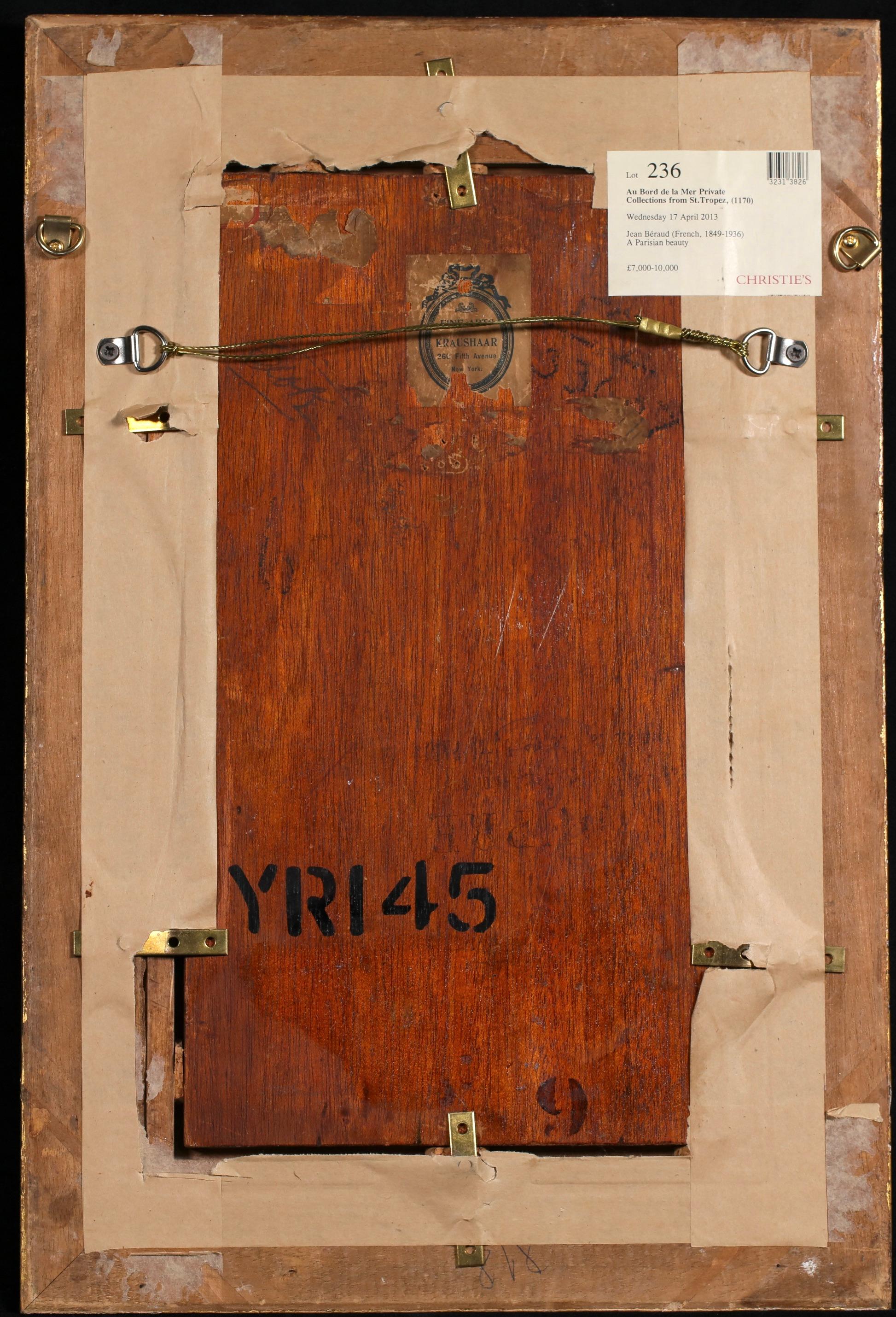 La Parisienne - Impressionistisches Porträt Ölgemälde von Jean Beraud im Angebot 3