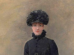 La Parisienne - Portrait, Oil Portrait, Jean Beraud, Late 19th Century