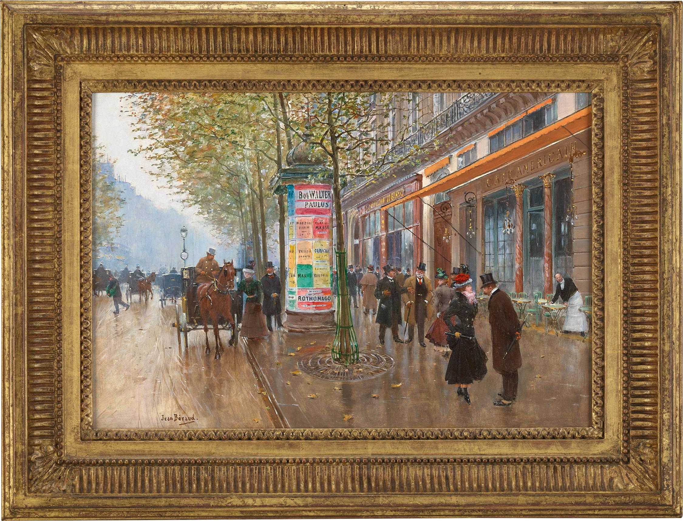 Les Grands Boulevards (Café Américain) di Jean Béraud in vendita 1