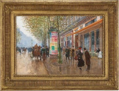 Les Grands Boulevards (Café Américain) par Jean Béraud